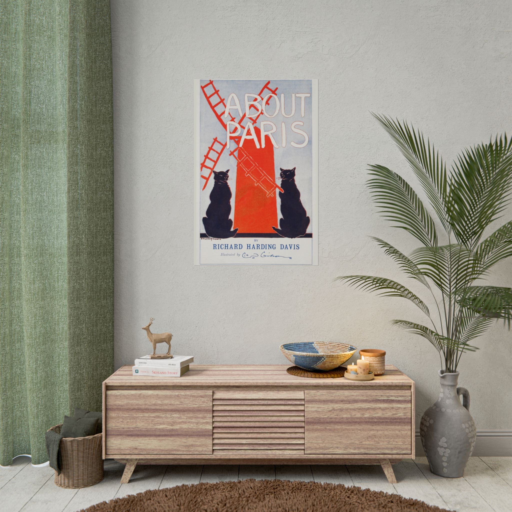 poster-print-paris-decor-by-edward-penfield-rolled-poster-fine-art-black-cats-living-room-home-decor-parisian-illustration-po