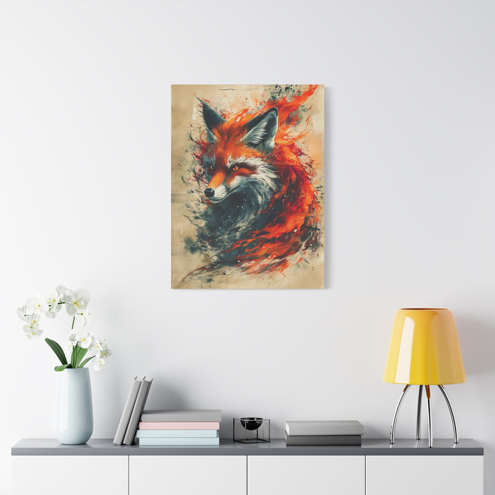 Red Fox Poster Print, Fantasy Wildlife Wall Art, Home Decor, Animal Lover Gift, Nature Print, Fantasy Art Decor, Poster Wall Art
