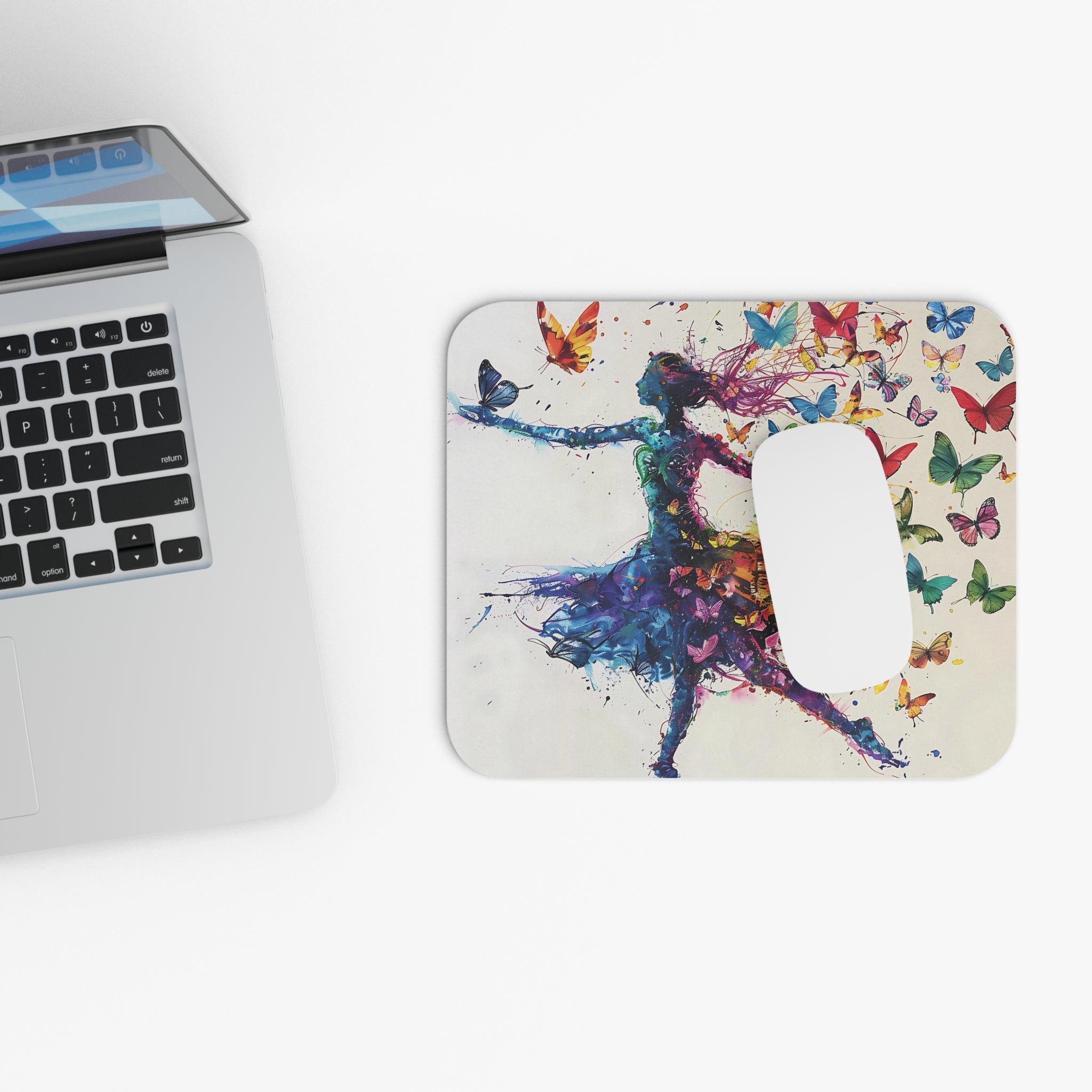 dancing-ballerina-girl-and-butterflies-watercolor-mouse-pad-artistic-desk-accessory-whimsical-aesthetic-mousepad