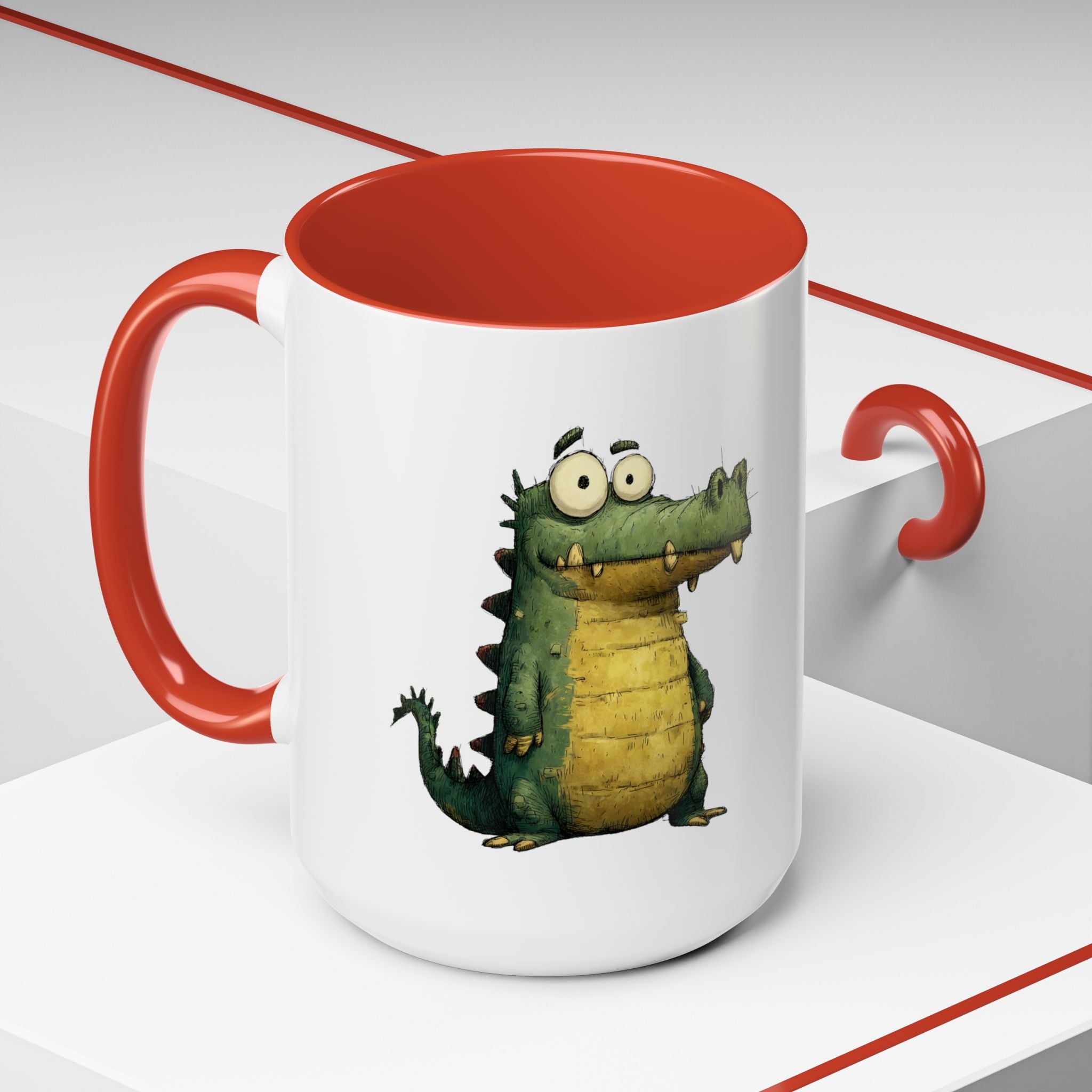 Funny Alligator Accent Coffee Mug | Cute Animal Mug for Nature Lovers, Ideal Gift for Birthdays, Holidays, Home Decor
