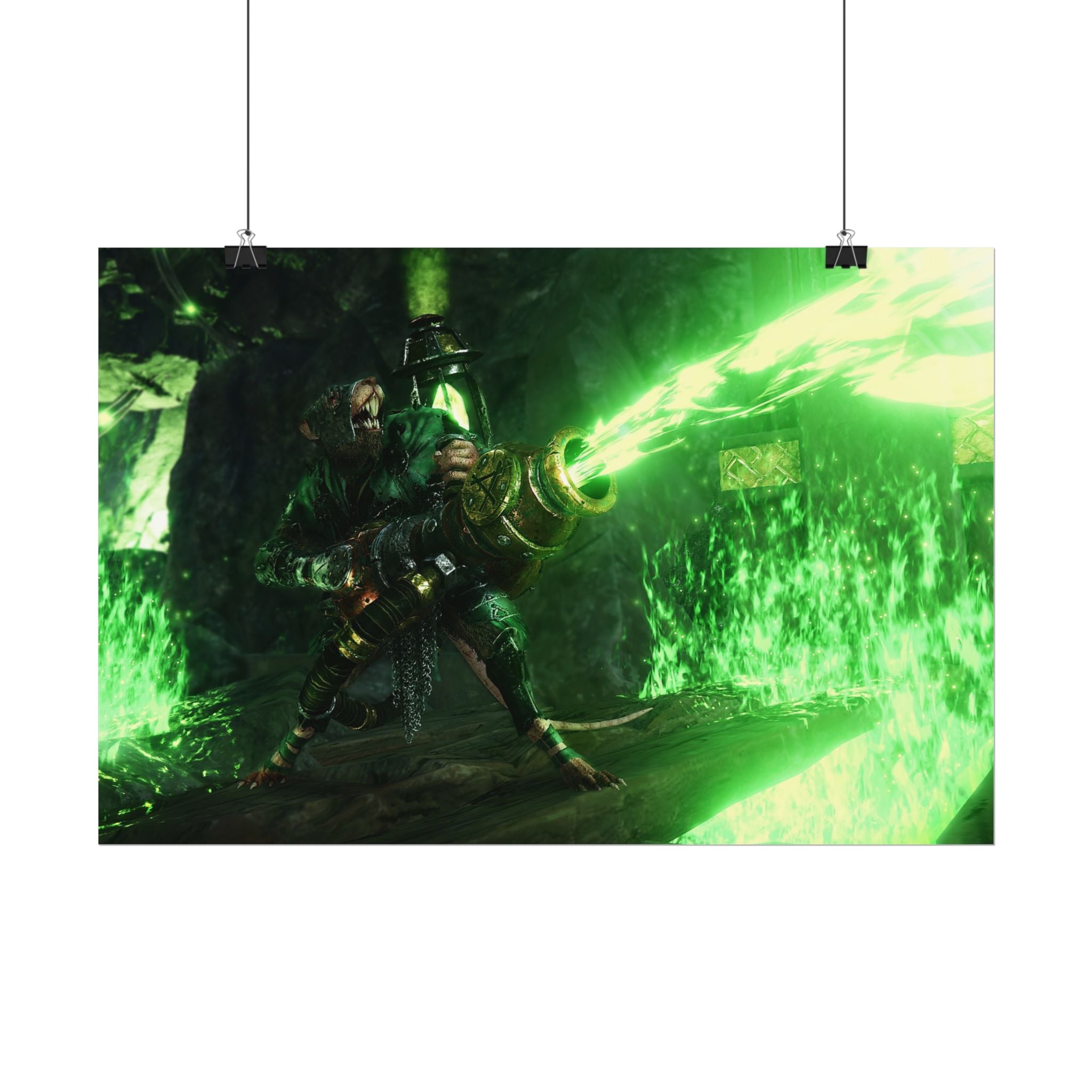 Warhammer 40K Vermintide 2 Skaven Poster Print — Rolled Wall Art for Gamers & Collectors, Space Marine Wall Art, Gaming Room Decor