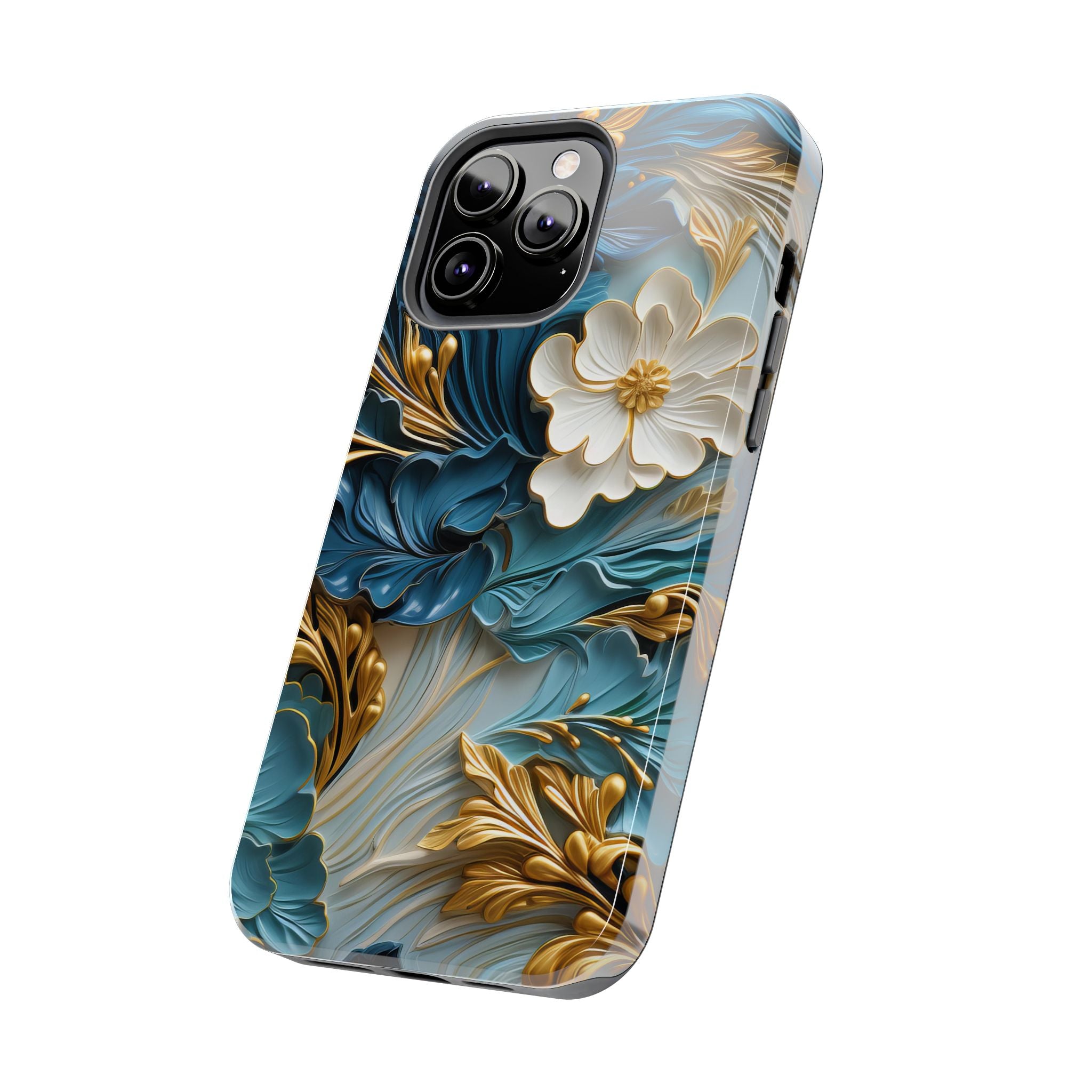 textured-art-nouveau-floral-tough-phone-case-cottagecore-iphone-case-unique-floral-phone-cover-vintage-style-iphone-case-prot