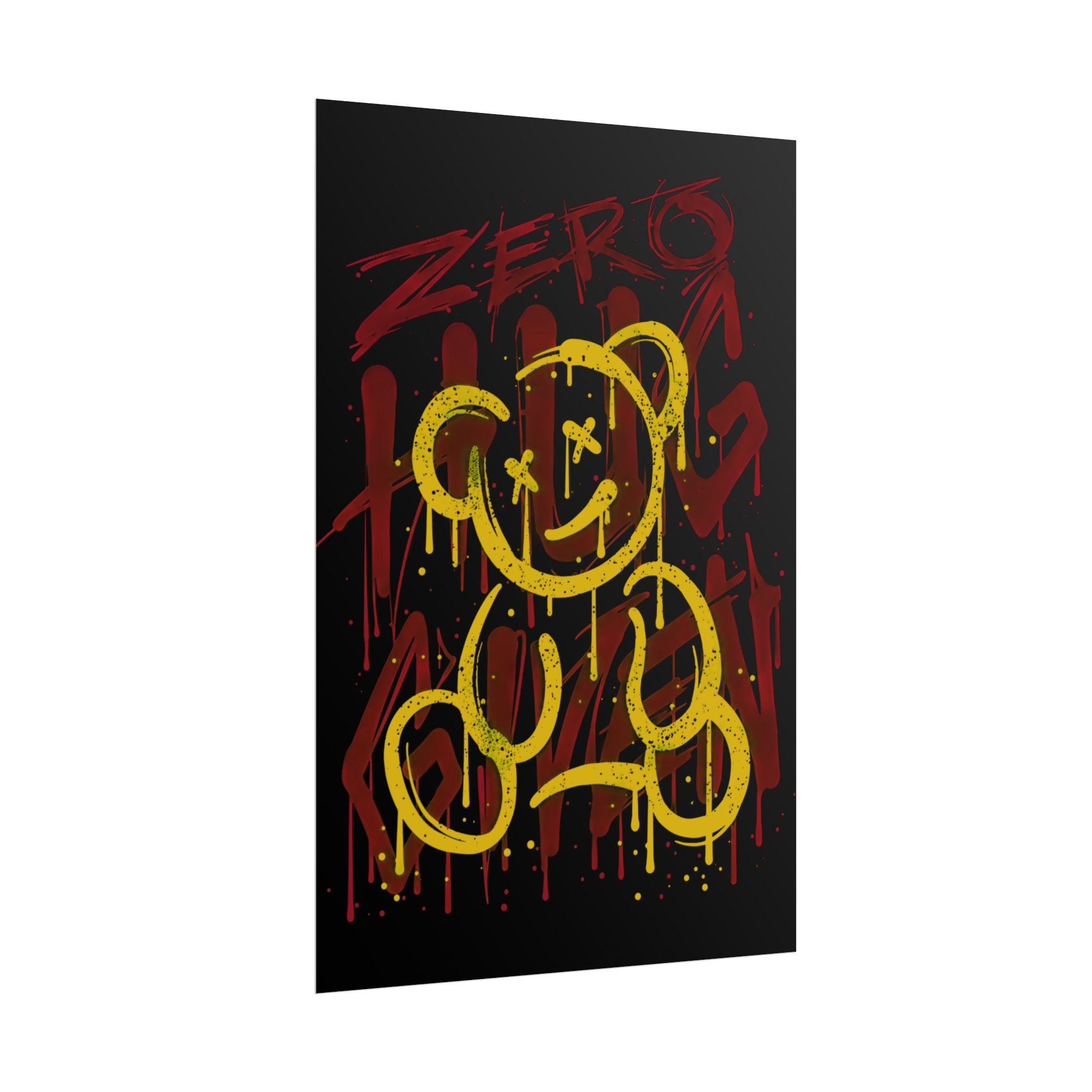 zero-hug-given-poster-print-teddy-bear-print-graffiti-wall-art-fun-wall-art-moody-wall-art-emotional-wall-decor