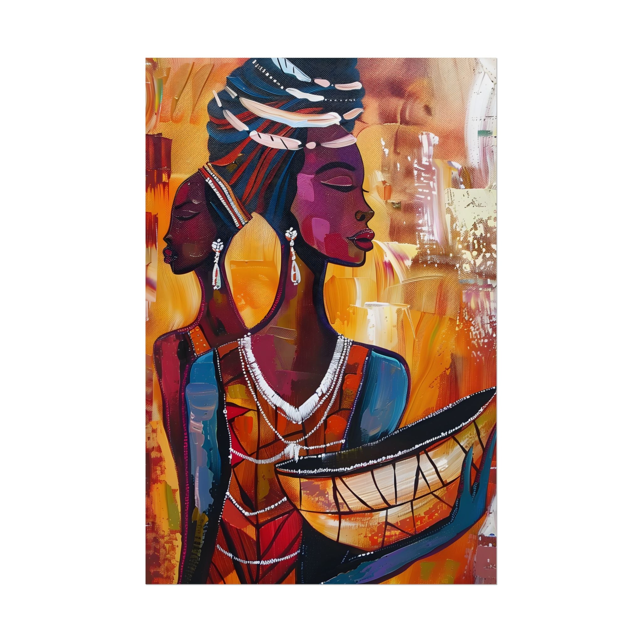 traditional-african-woman-poster-print-african-portrait-afrocentric-home-wall-decor-tribal-art-african-american-art-ethnic-wa