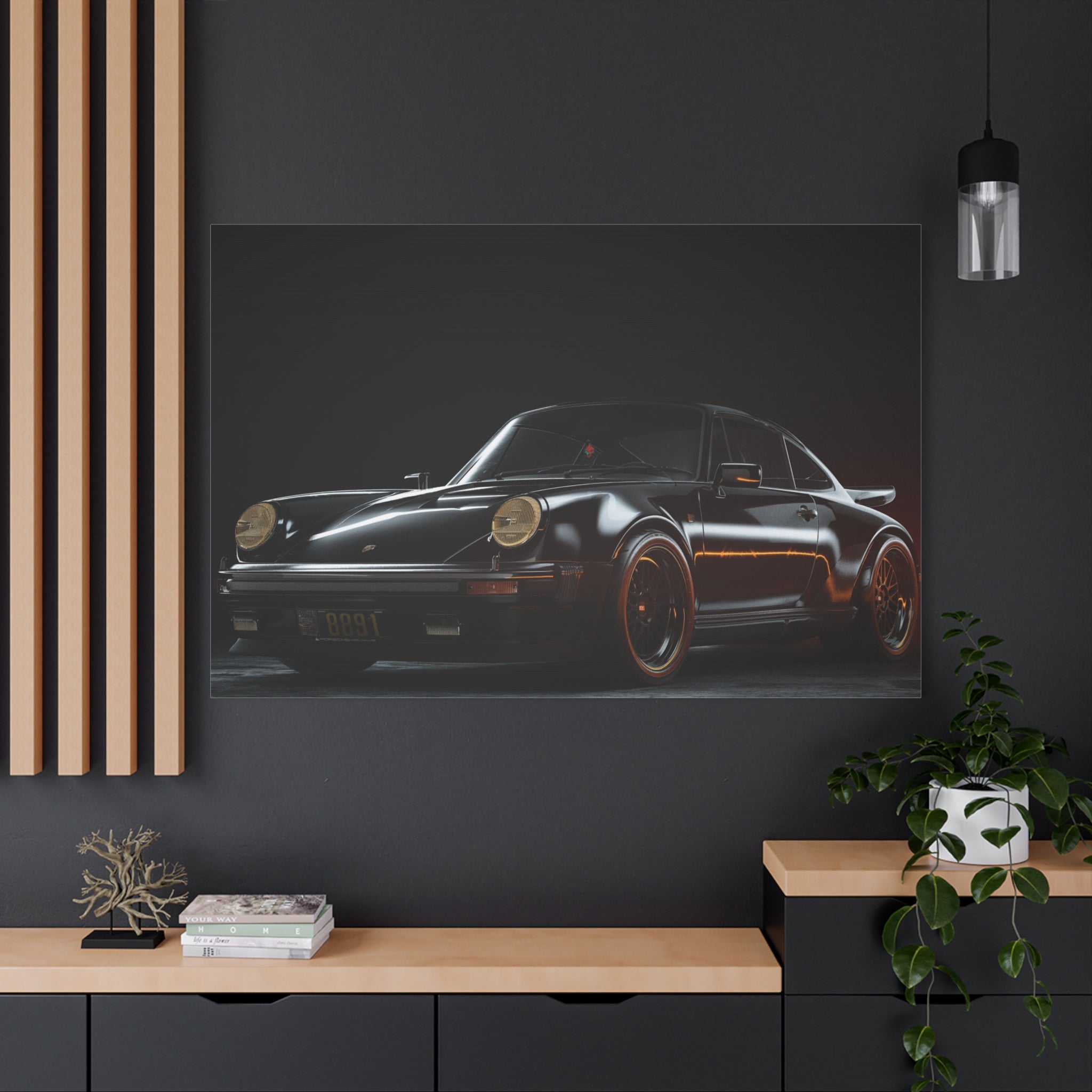 canvas-print-wall-art-porsche-911-red-gt3r-red-supercar-poster-matte-canvas-decor-stretched-large-canvas-wall-art-hypercars