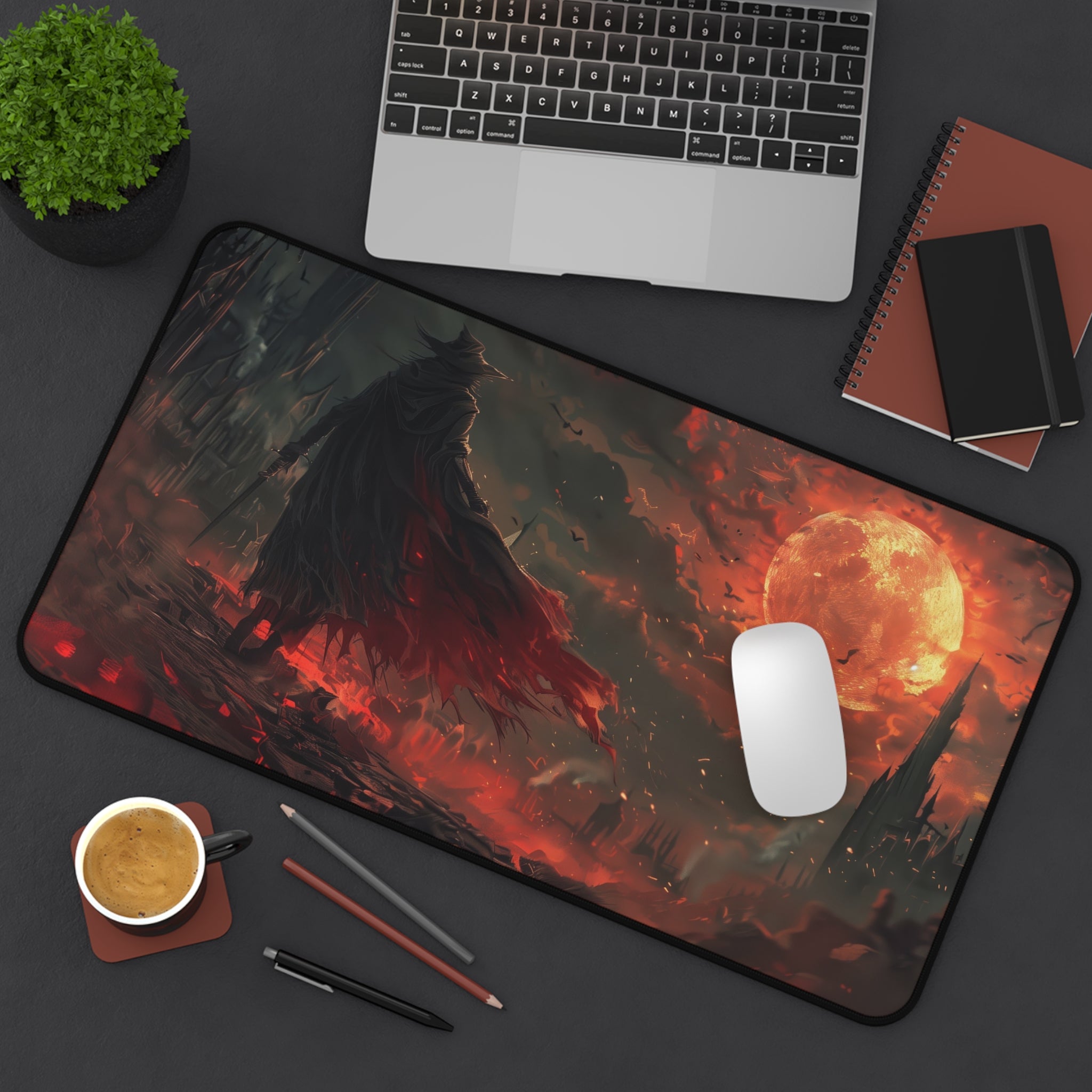 bloodborne-the-hunter-mouse-pad-scenery-desk-pad-blood-moon-large-gaming-desk-mat-fantasy-protective