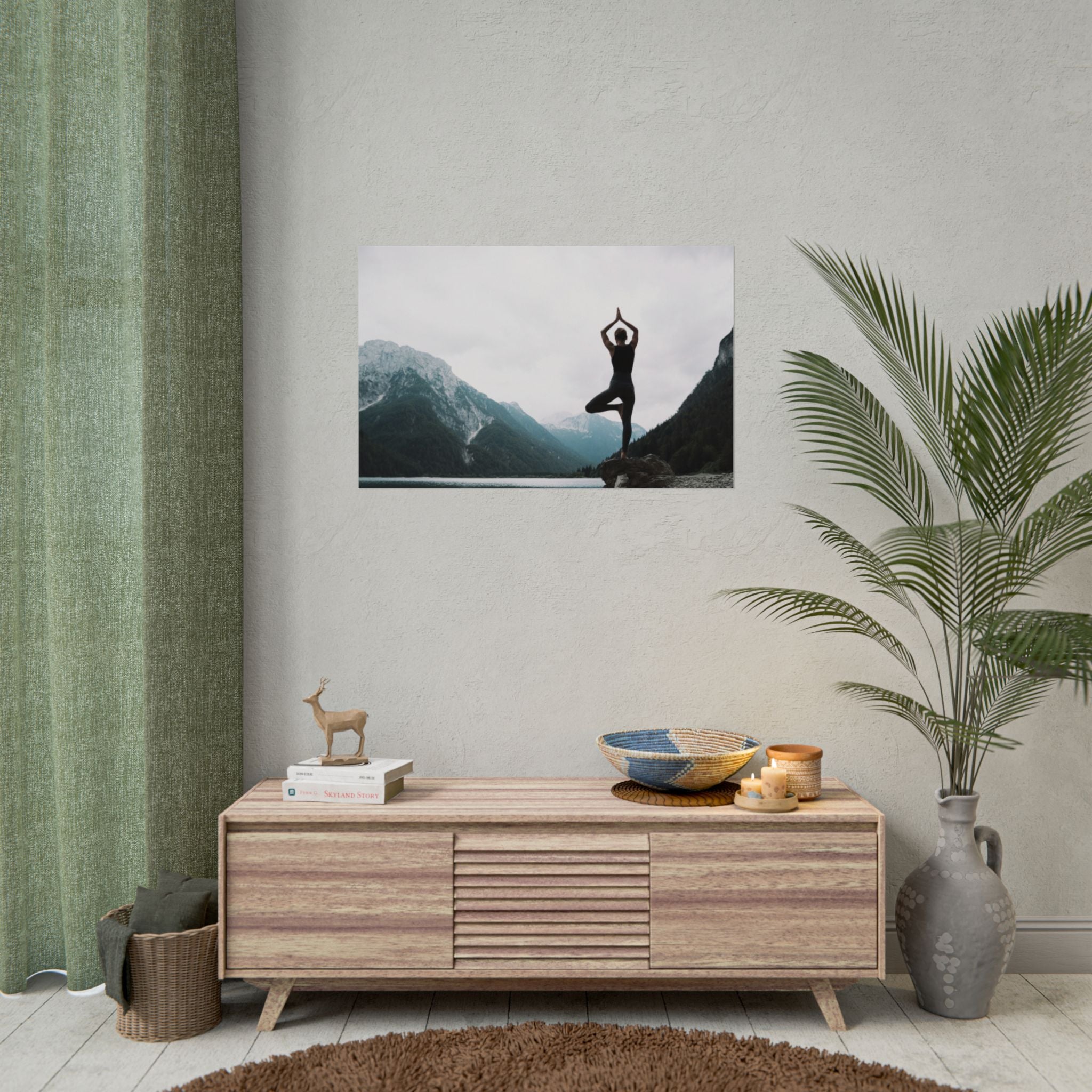 zen-retreat-poster-rolled-poster-yoga-nature-peace-meditation-gift-home-decor-poster-art-poster-gift