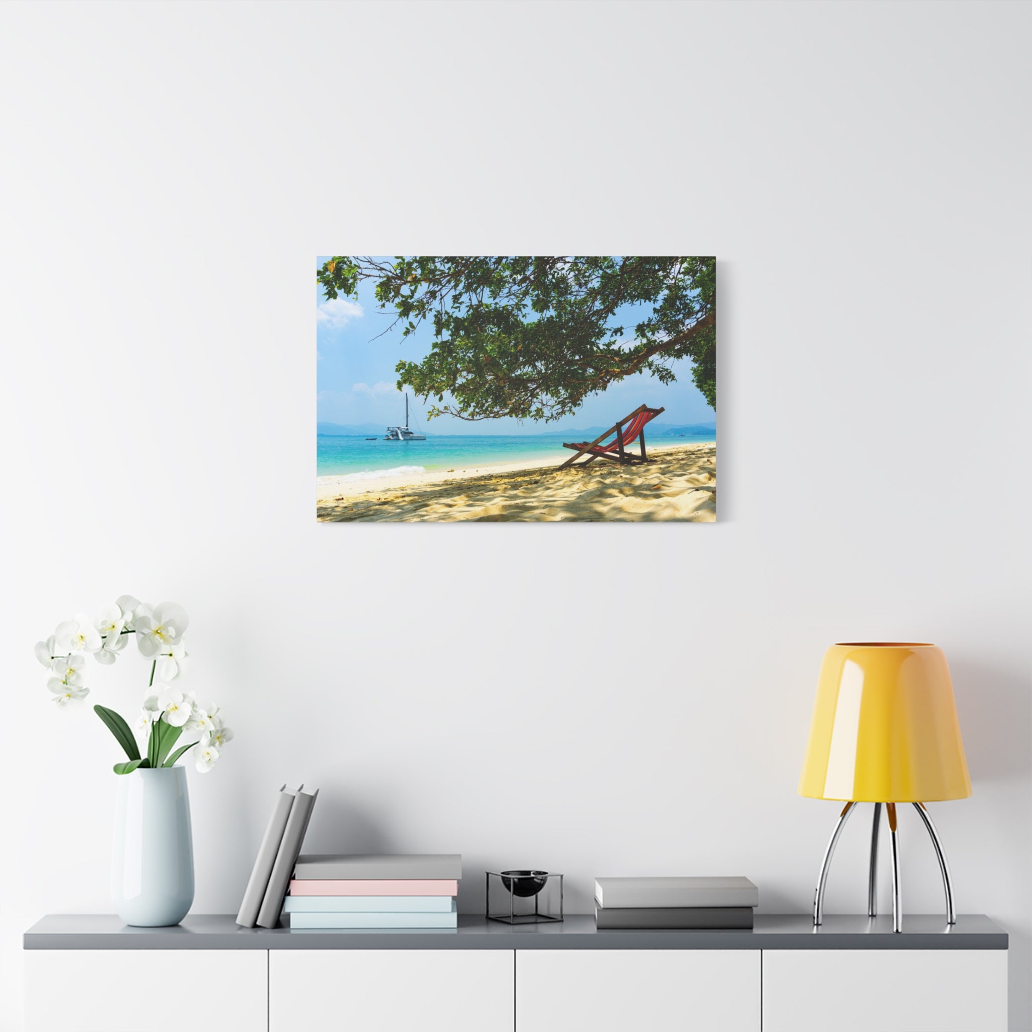 canvas-print-beach-scene-wall-art-coastal-decor-ocean-view-stretched-matte-canvas-print-home-decoration-beach-chairs-tropical