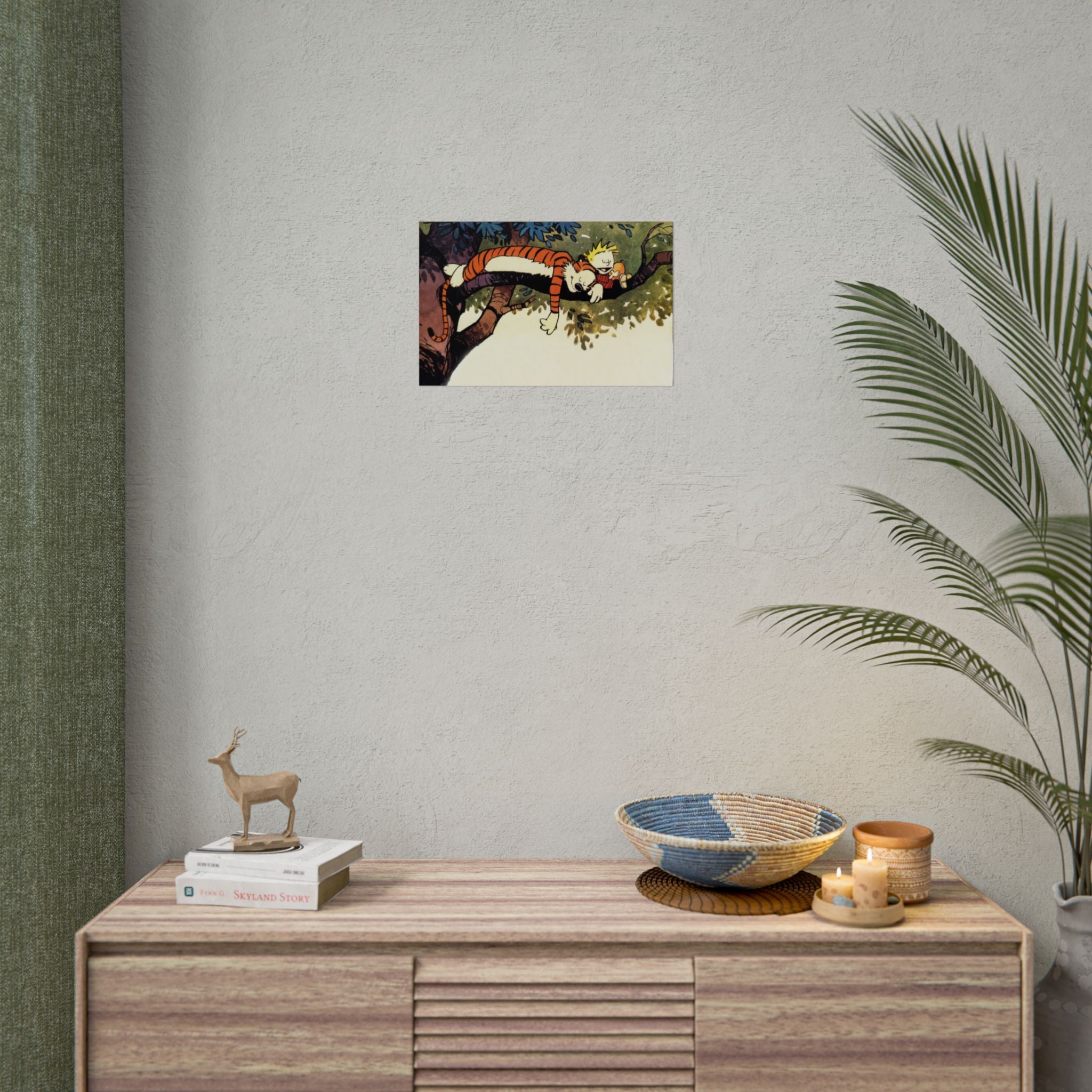 Calvin and Hobbes Poster Wall Art - Nostalgic Cartoon Wall Decor - Unique Birthday Gift for Fans - Timeless Comic Book Art