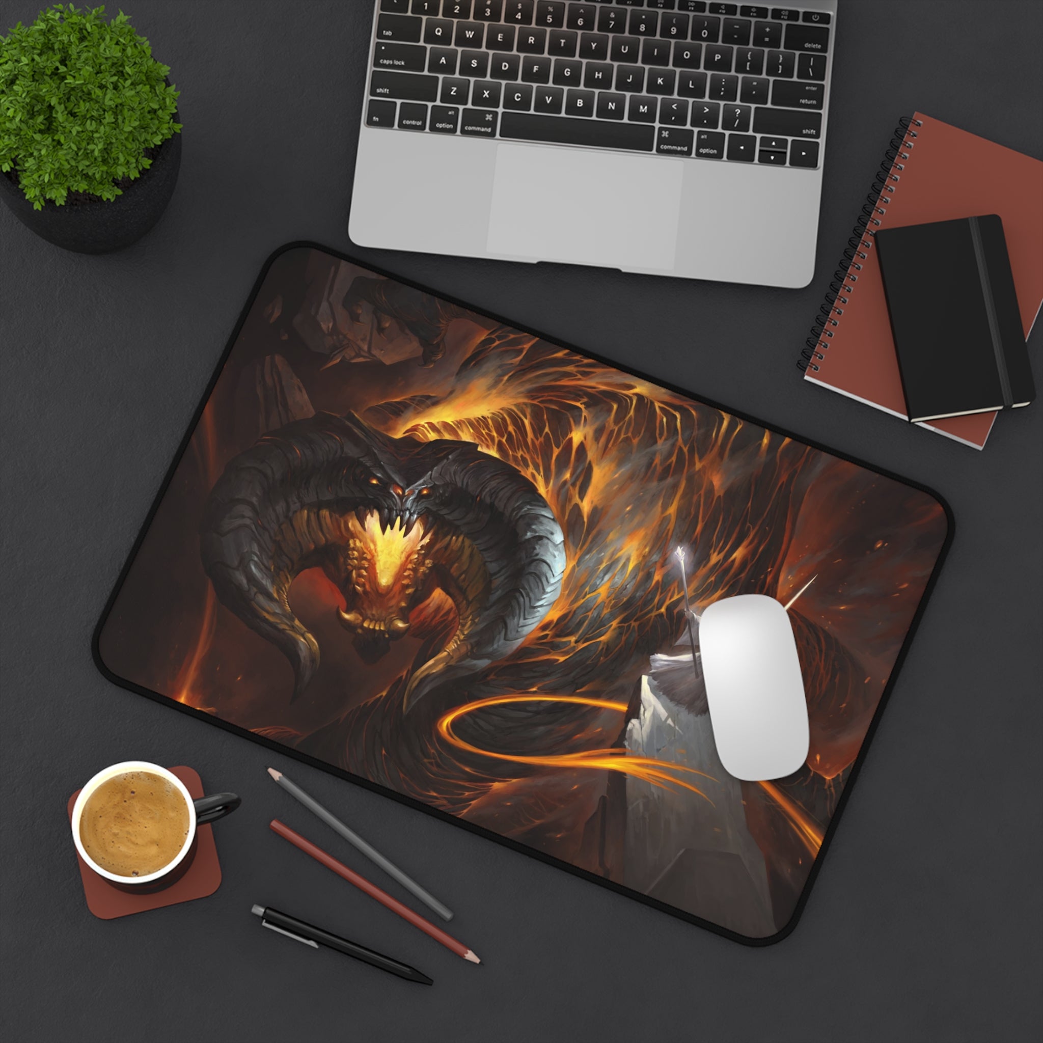 lotr-mouse-pad-lord-of-the-rings-desk-mat-gandalf-vs-balrog-desk-pad-lotr-mouse-pad-lotr-fantasy-desk-decor