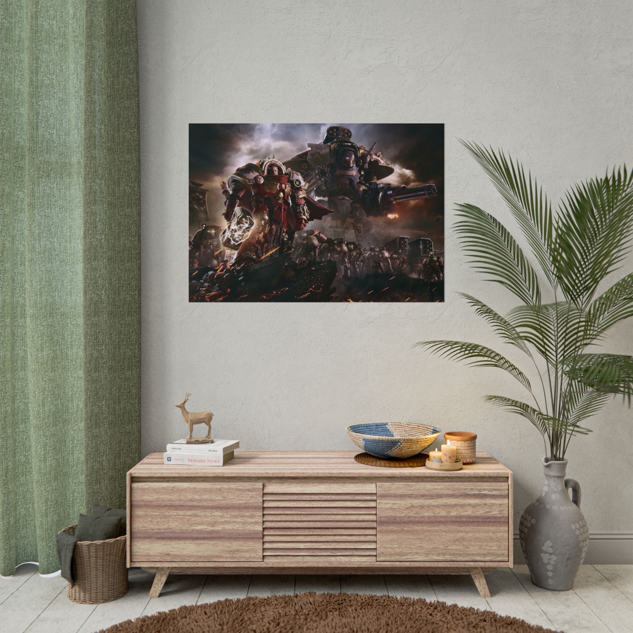 Warhammer 40K Blood Angels Poster Print — Rolled Wall Art for Gamers & Collectors, Ultramarines  Wall Art, Gaming Room Decor