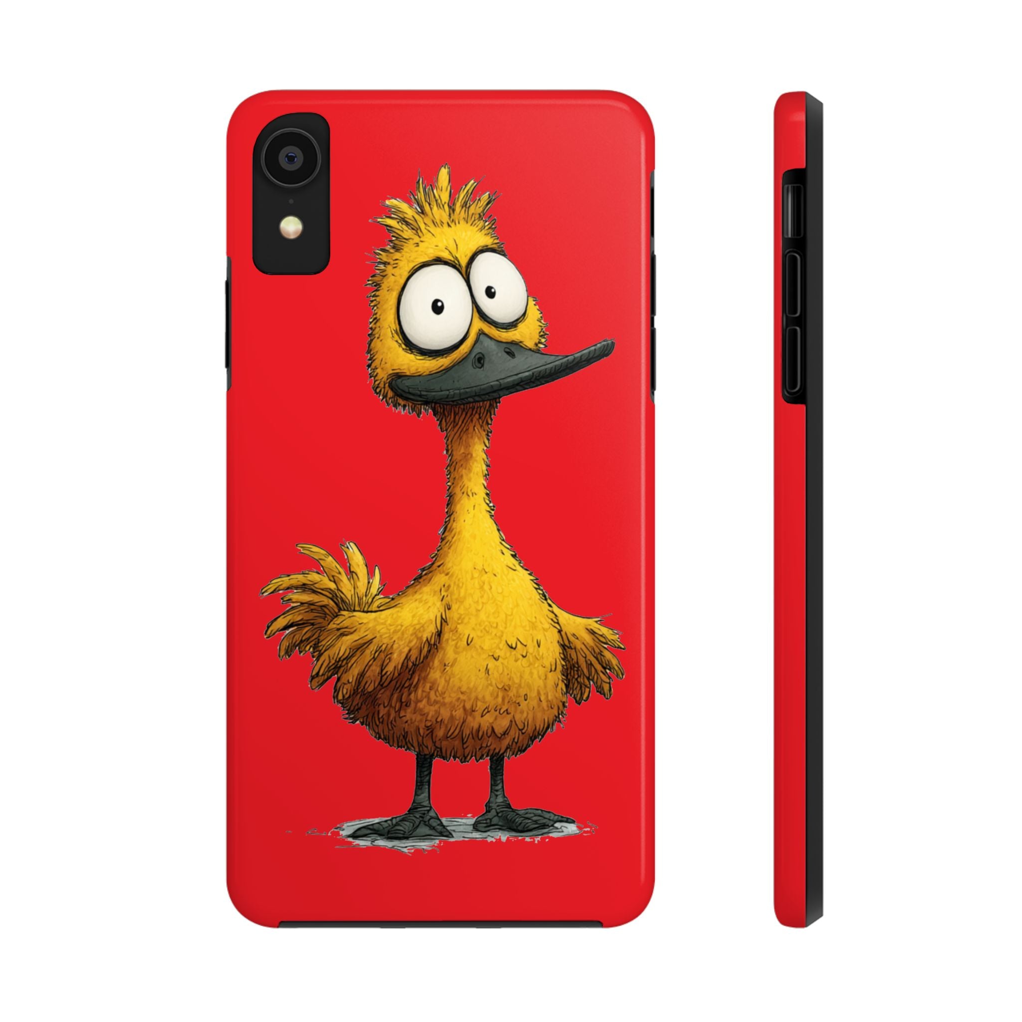 Quirky Funny Duck iPhone Tough Case - Kawaii Animal Phone Cover - Protective Phone Cover - Yellow iPhone Case