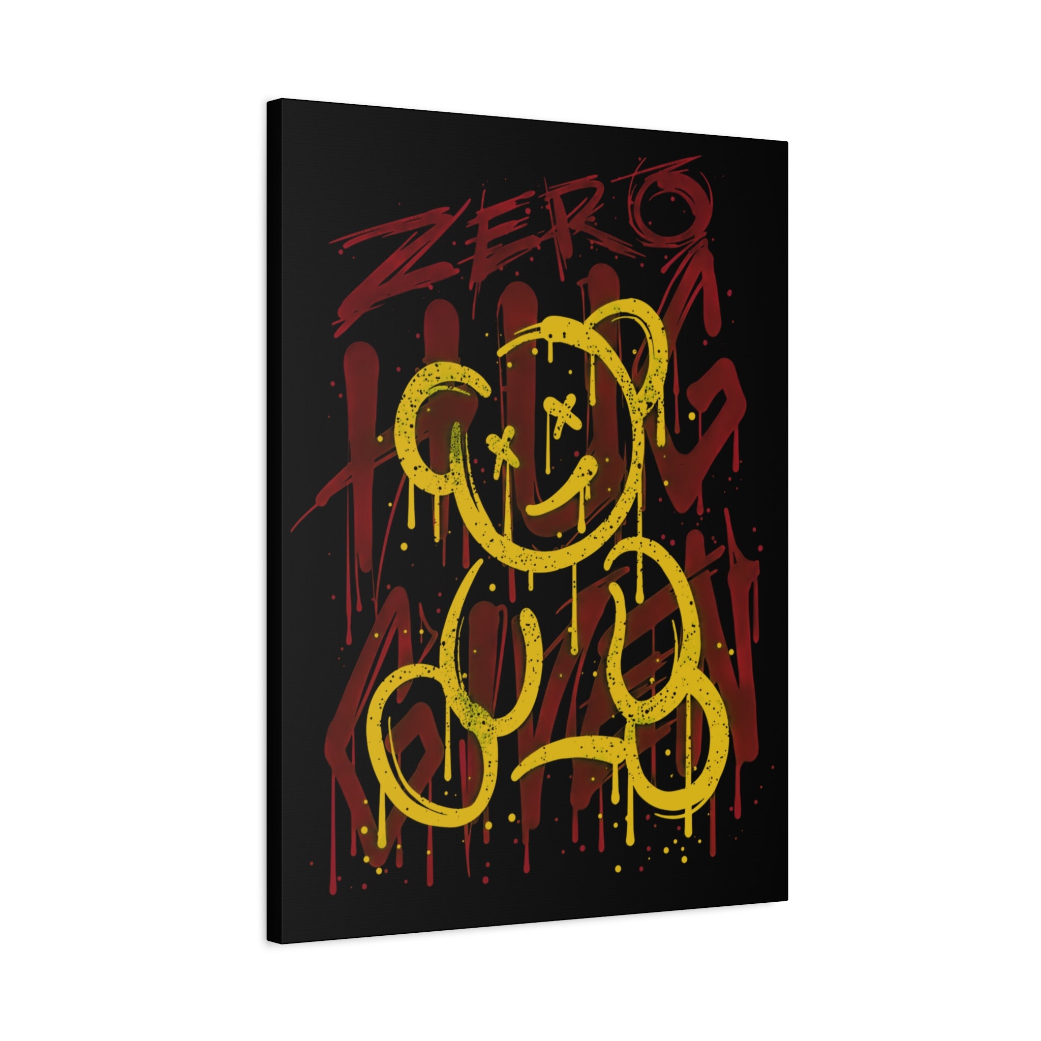 canvas-art-zero-hug-given-teddy-bear-print-graffiti-wall-art-fun-wall-art-moody-wall-art-canvas-print-canvas-wall-decor