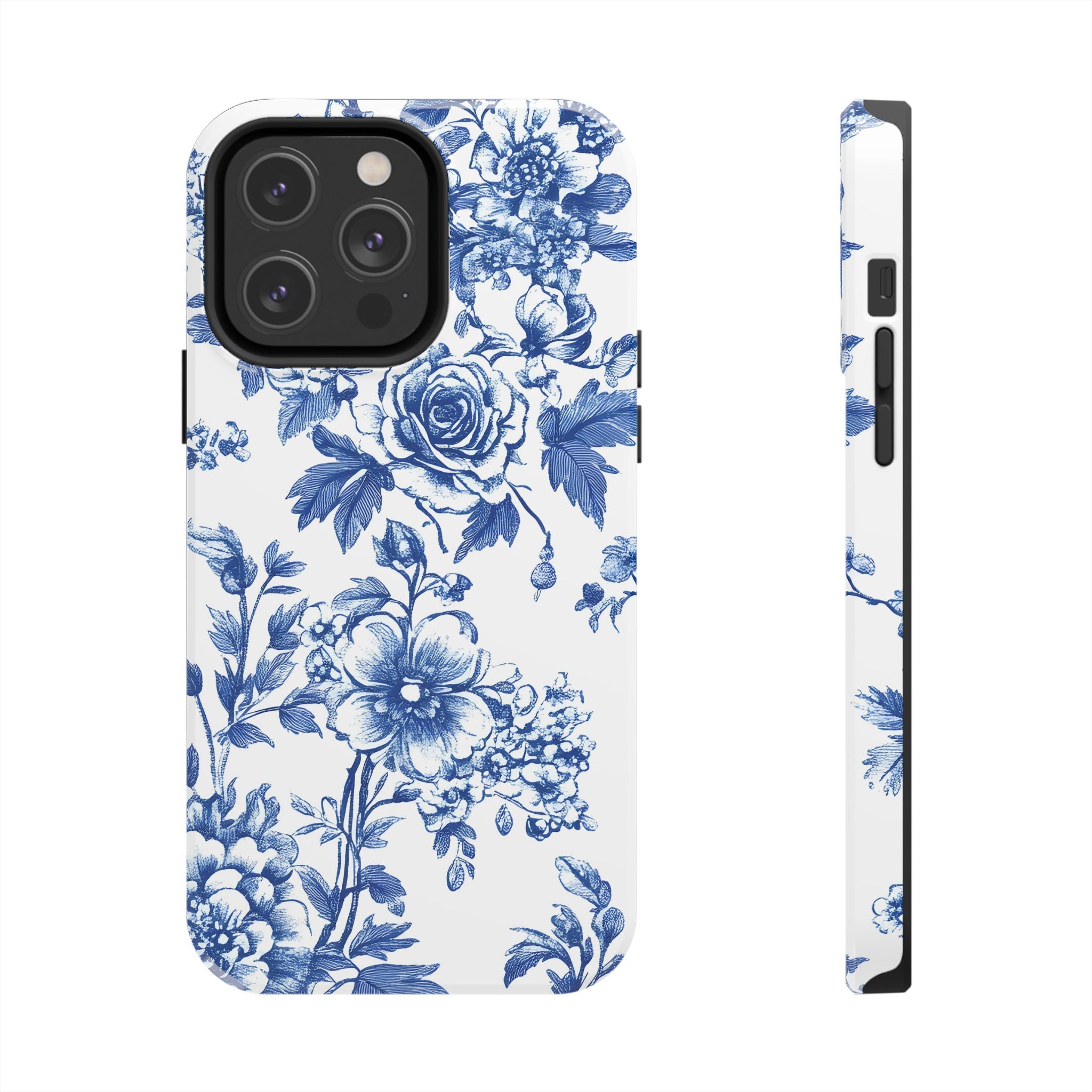 french-toile-floral-tough-iphone-case-blue-iphone-cover-protective-iphone-case-hard-shell-iphone-case-vintage-design-phone-ca