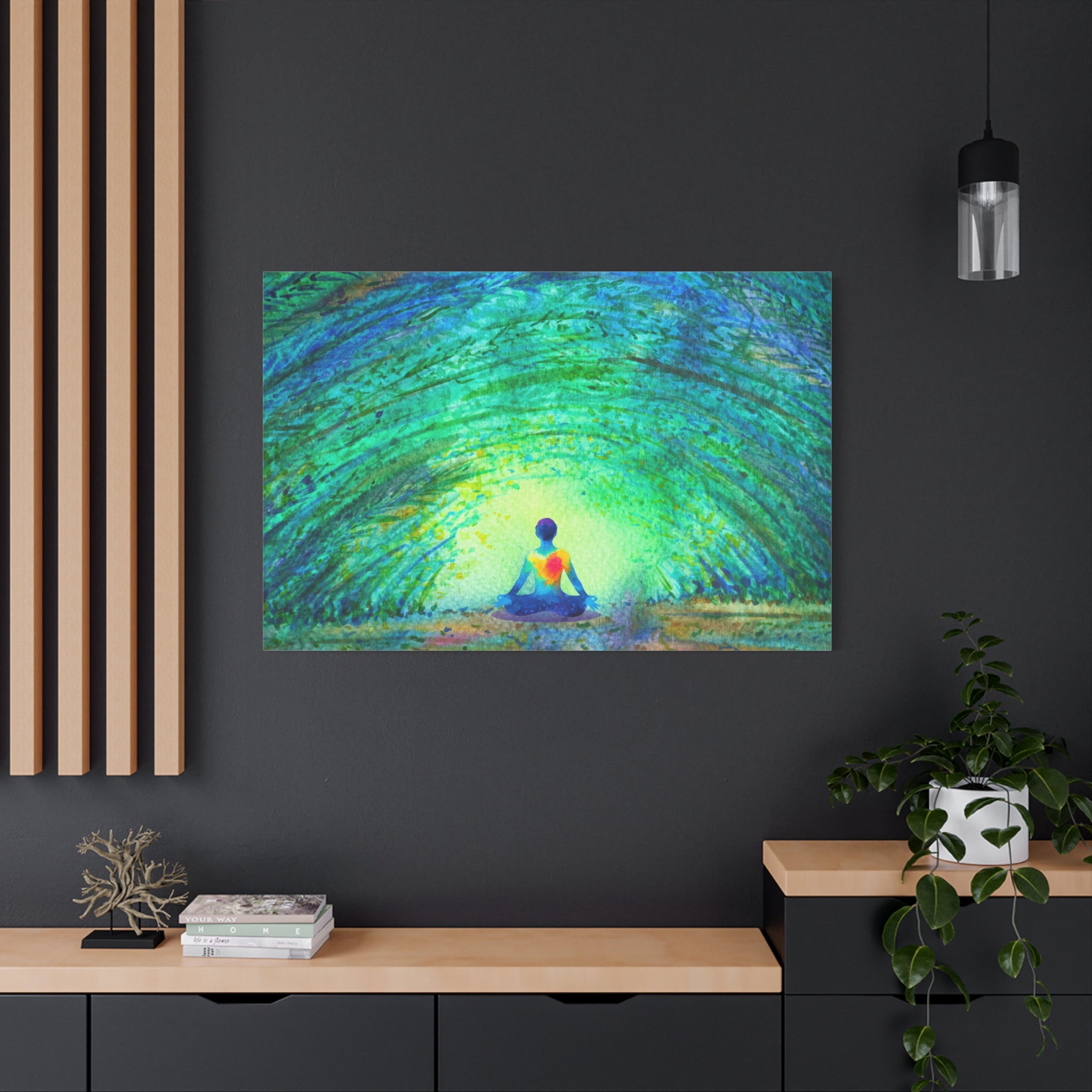 canvas-wall-art-yoga-nature-peace-home-decor-meditation-gift-mindfulness-painting-zen-retreat-print-living-room-decor