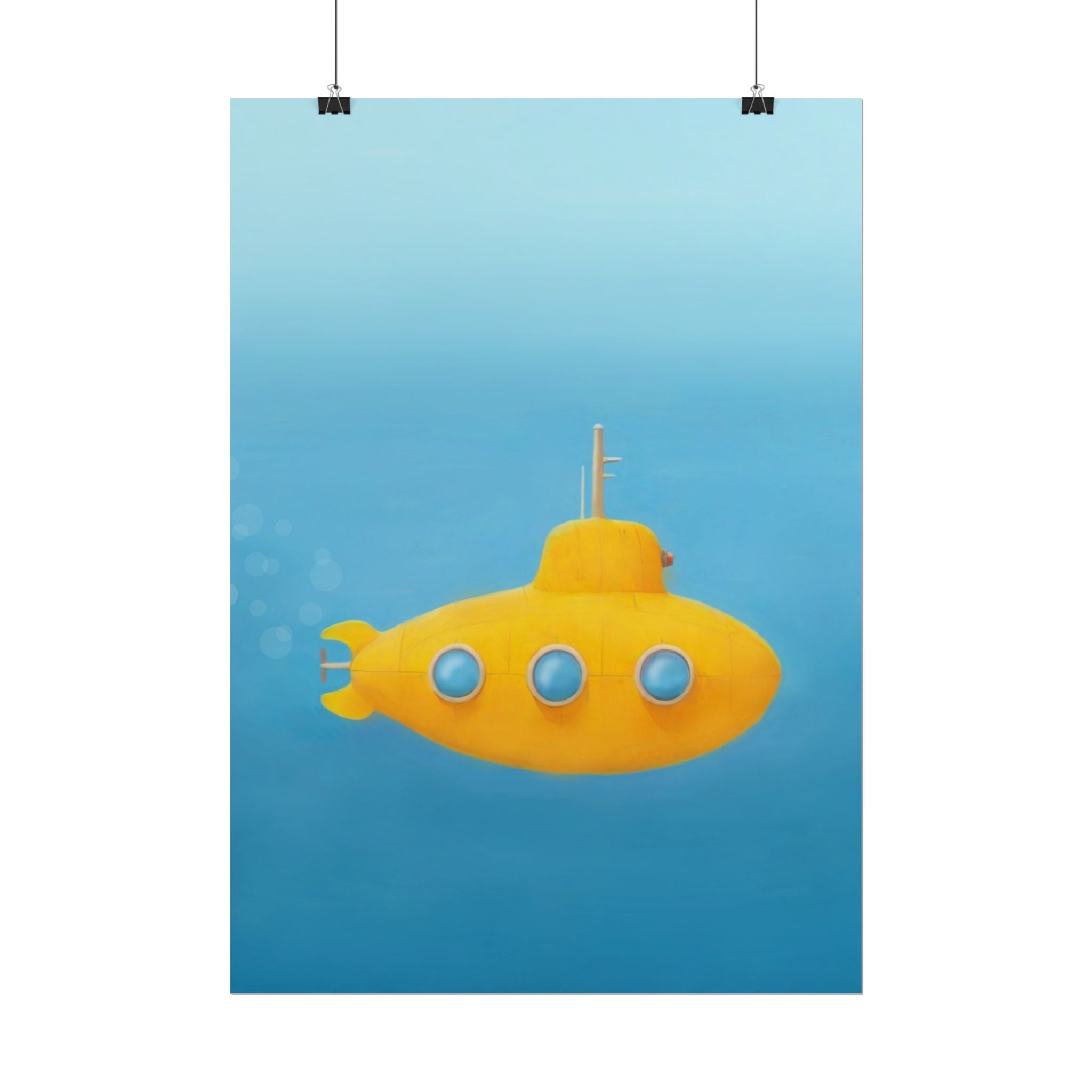 yellow-submarine-nursery-poster-art-fine-art-poster-wall-art-submarine-print-yellow-nursery-decor-gender-neutral-nursery