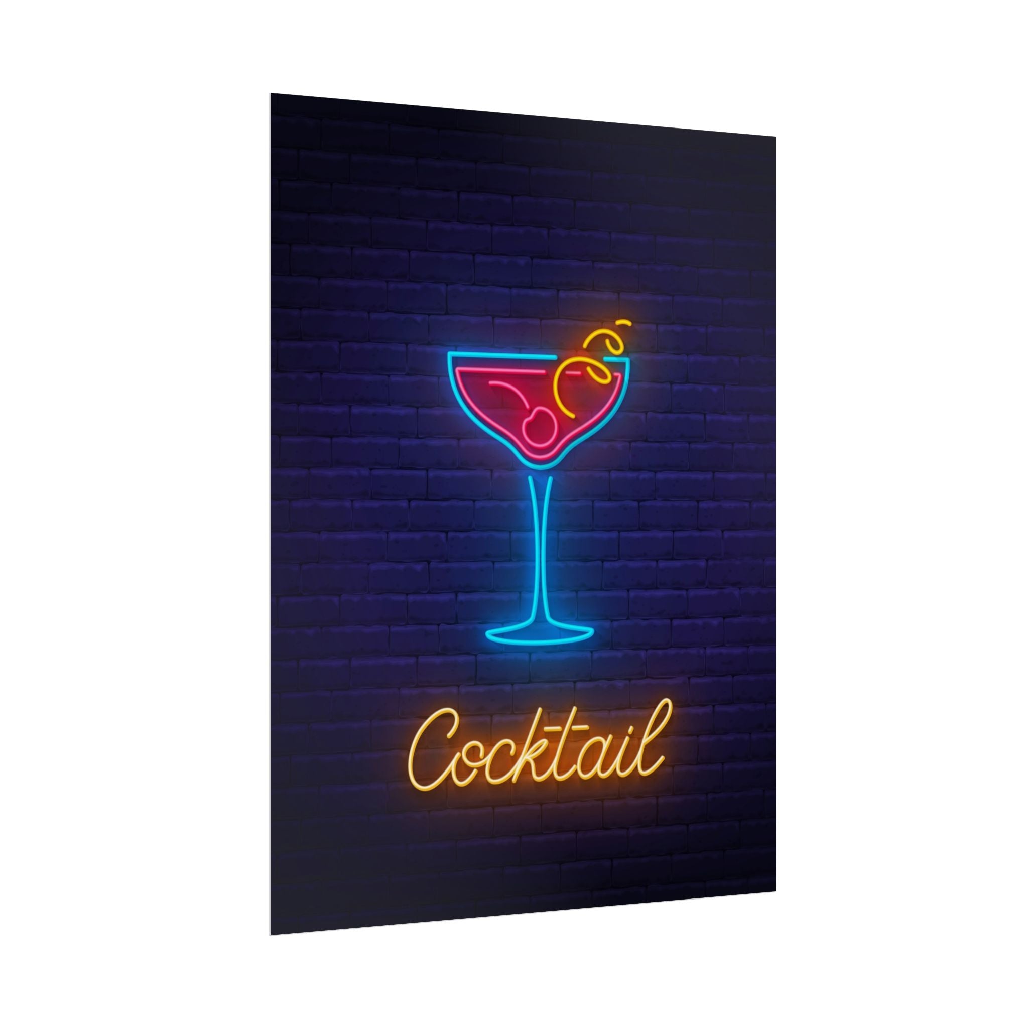 cocktail-neon-martini-poster-wall-art-decor-large-poster-artwork-cocktail-print-bar-decor-kitchen-wall-art