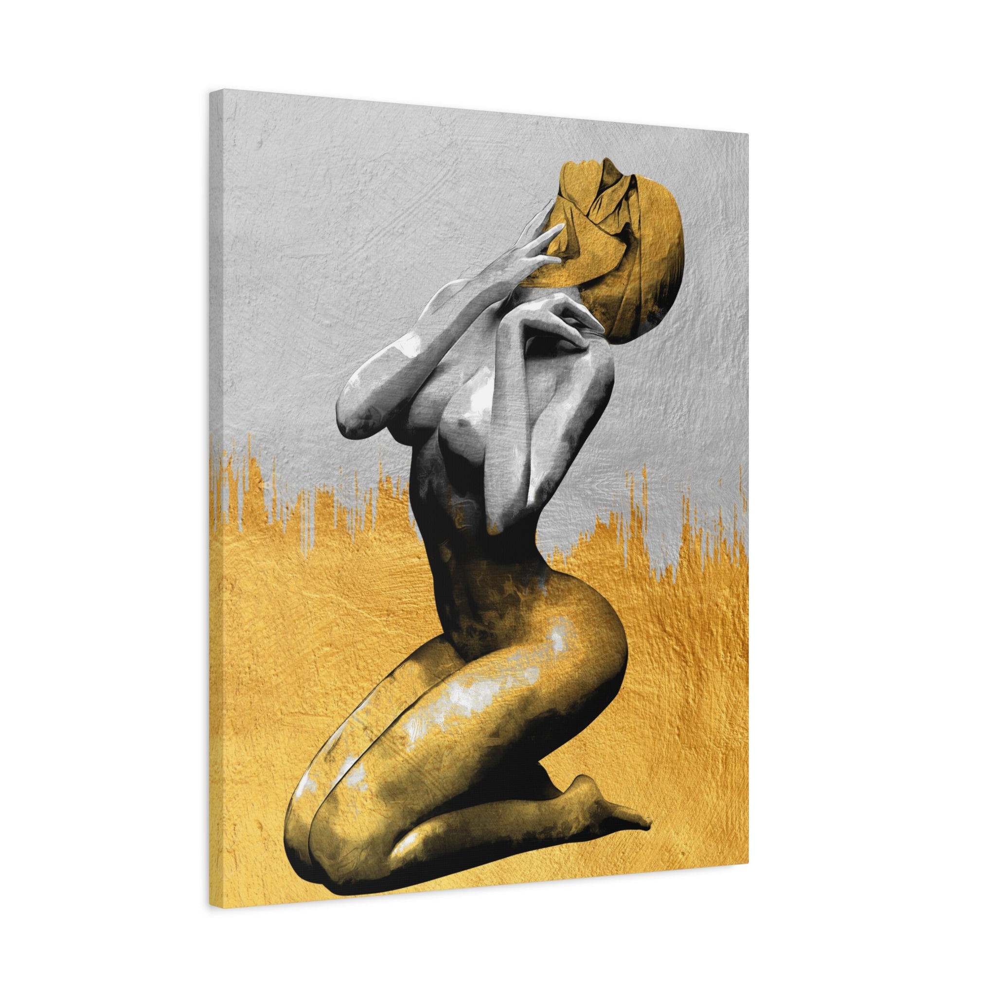 canvas-print-modern-art-nude-art-golden-decor-stretched-matte-canvas-wall-art-for-living-room-alternative-art-print-artwork