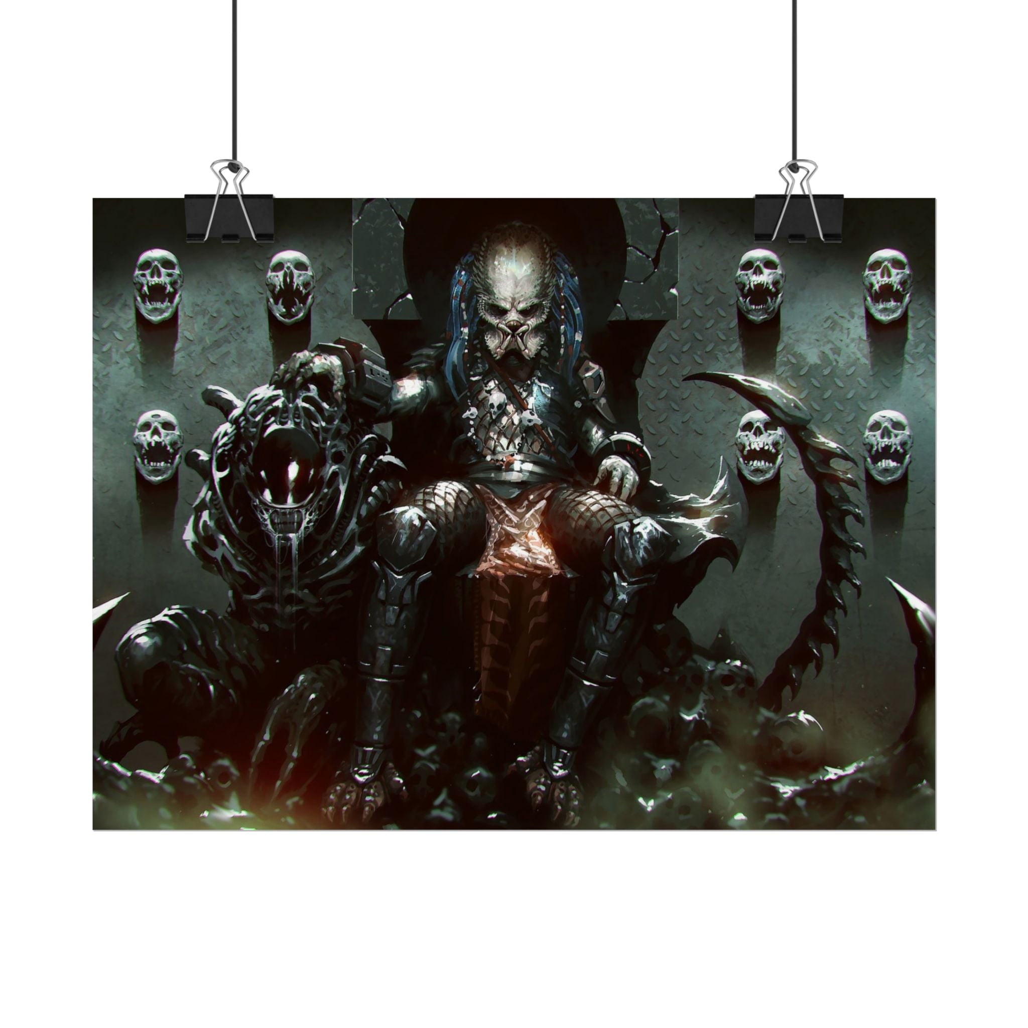 predator-alien-poster-art-xenomorph-movie-poster-print-alien-wall-art-sci-fi-home-decor-geek-wall-decor