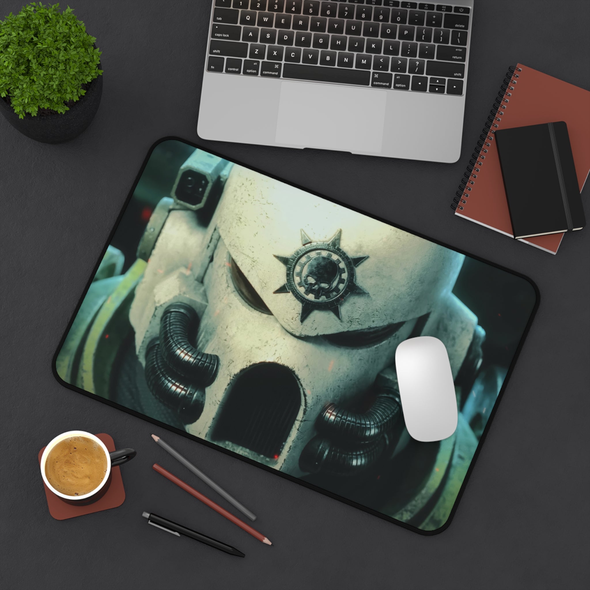 warhammer-40k-astartes-2-white-with-skull-gaming-mouse-pad-space-marine-xl-desk-mat-extended-desk-pad-for-wargaming-game
