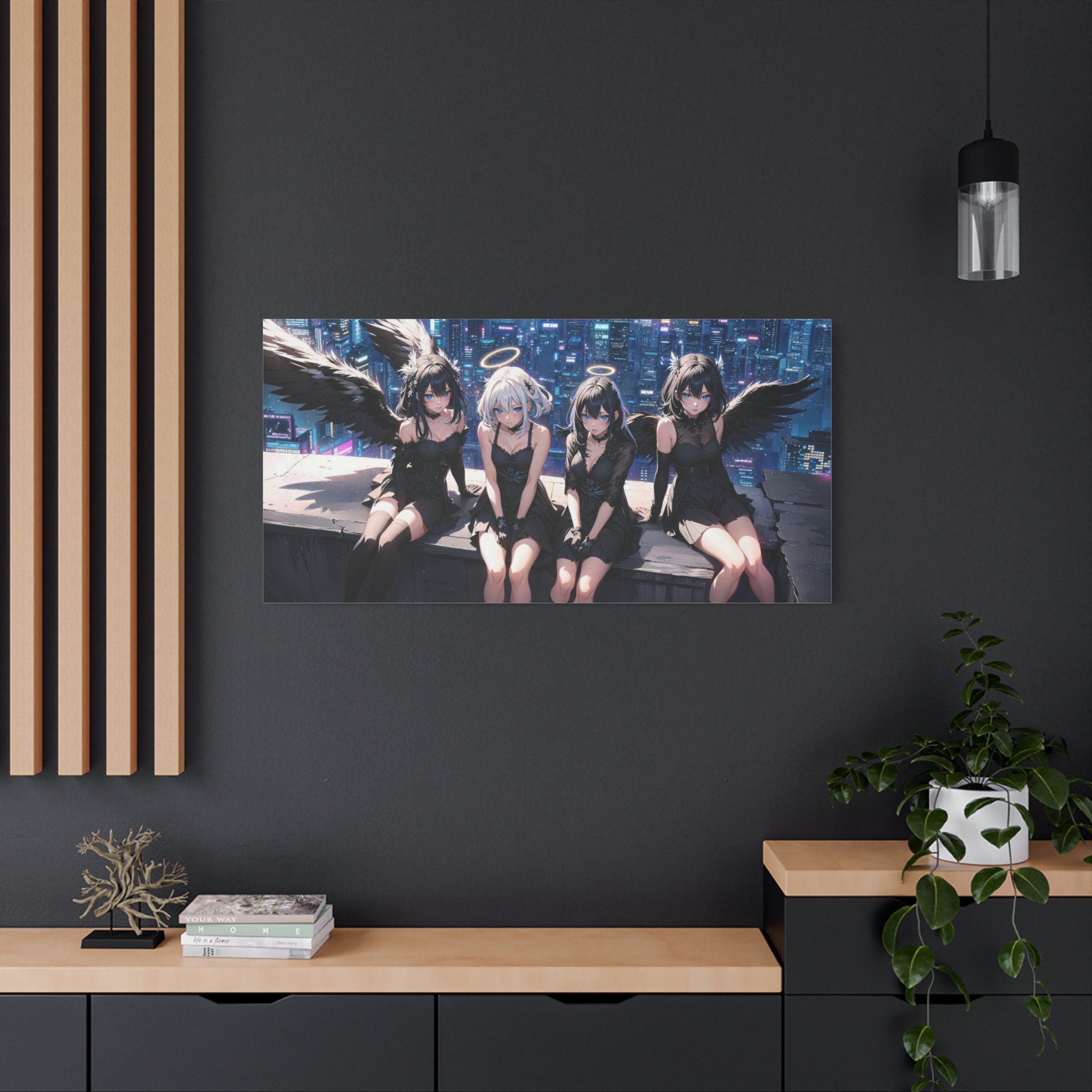 canvas-print-anime-angels-anime-lover-canvas-wall-art-matte-stretched-wall-art-beautiful-anime-girls-decor-anime-print-anime-