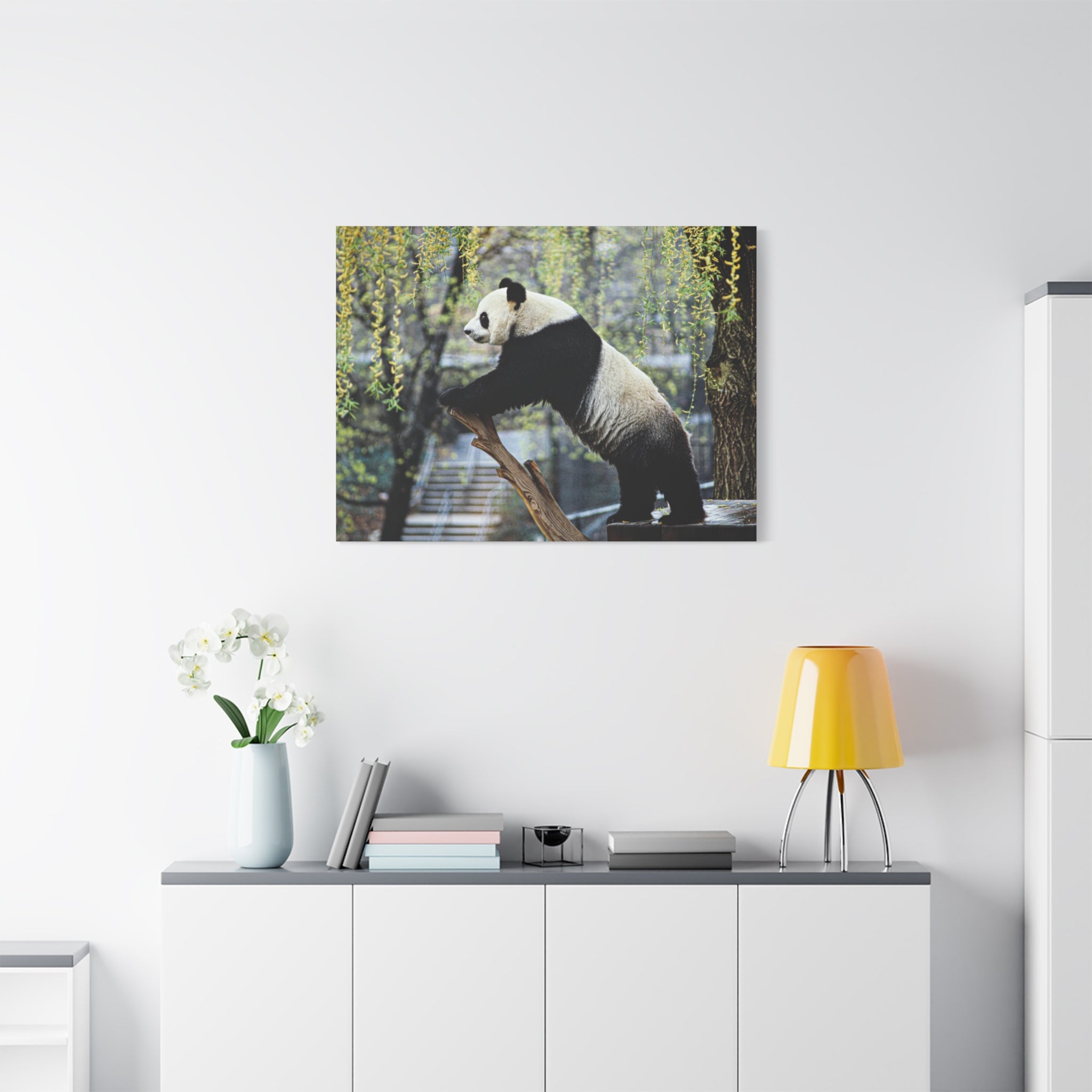 canvas-wall-art-cute-panda-wall-decor-nature-home-decor-panda-gift-panda-canvas-print-stretched-matte-canvas