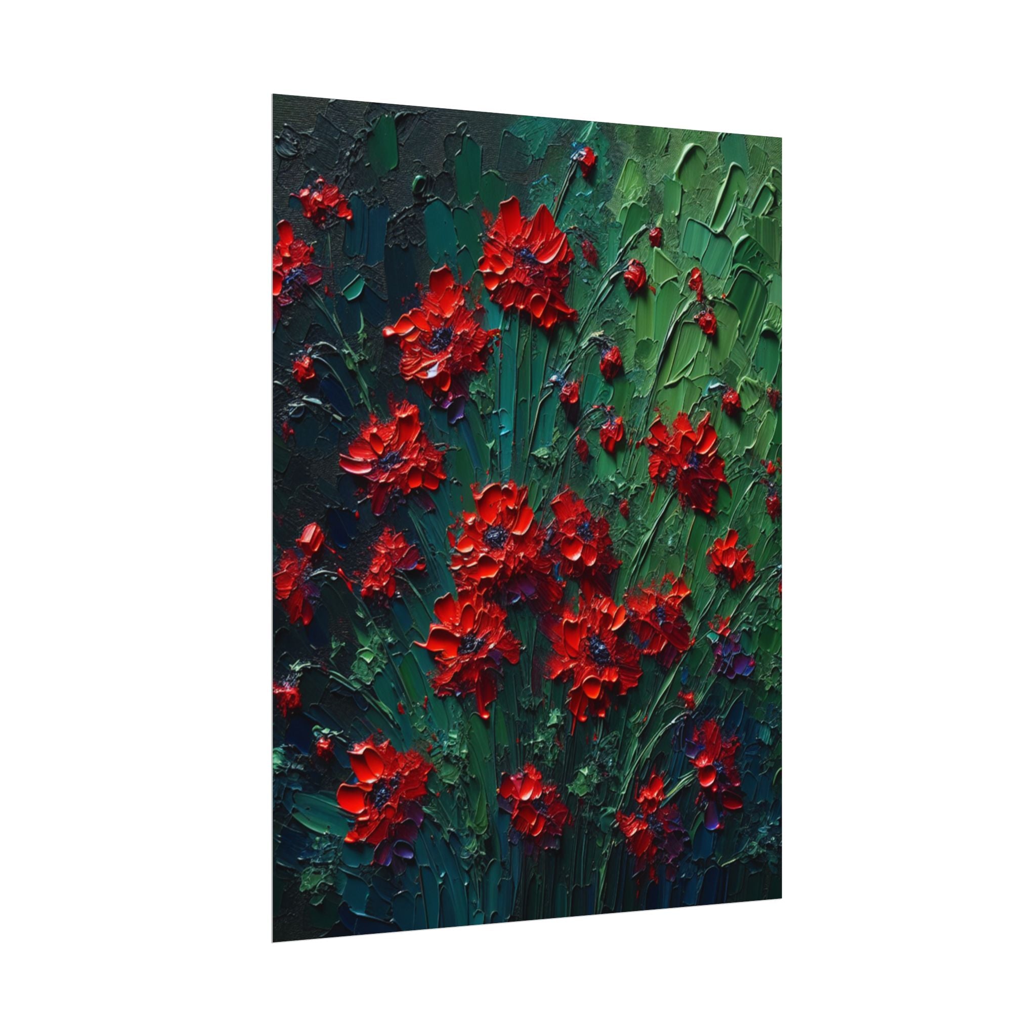 red-wildflowers-poster-print-impasto-oil-painting-look-stretched-wall-art-home-decor-floral-print-gift-for-nature-lover