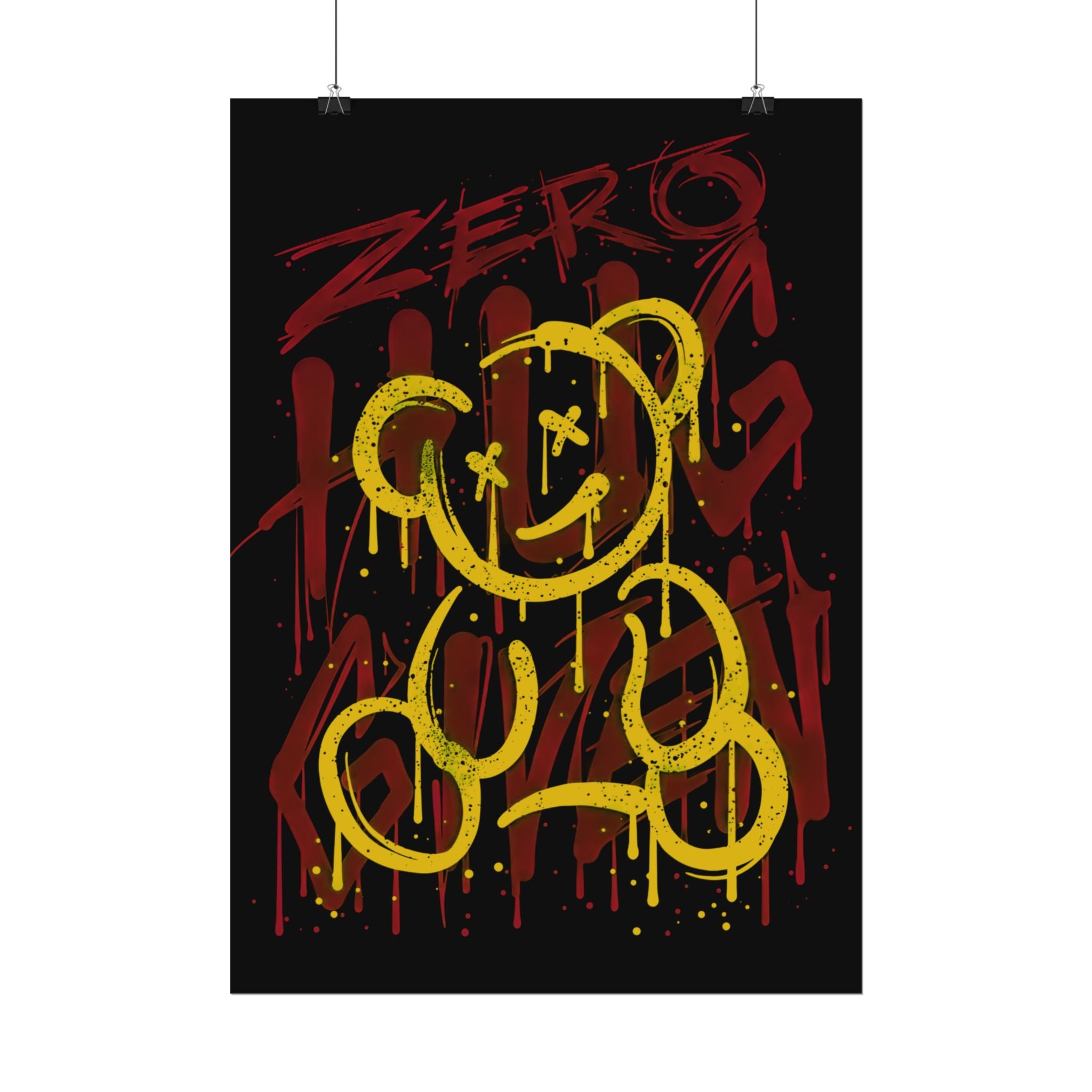 zero-hug-given-poster-print-teddy-bear-print-graffiti-wall-art-fun-wall-art-moody-wall-art-emotional-wall-decor