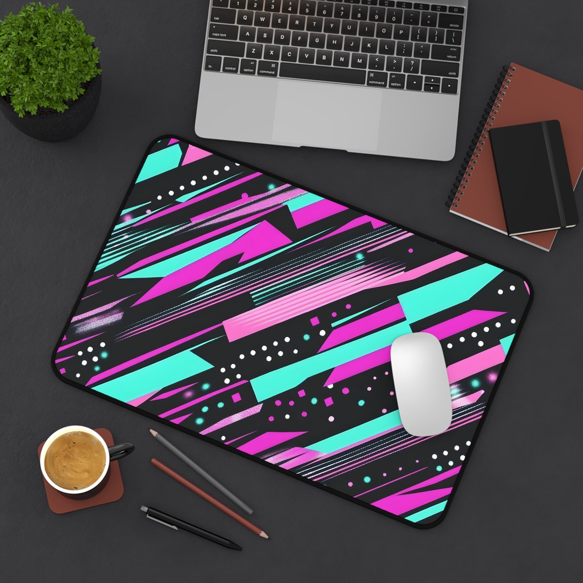 abstract-synthwave-neon-gaming-mouse-pad-for-retro-desk-decor-desk-pad-with-abstract-synthwave-design-pink-desk-mat