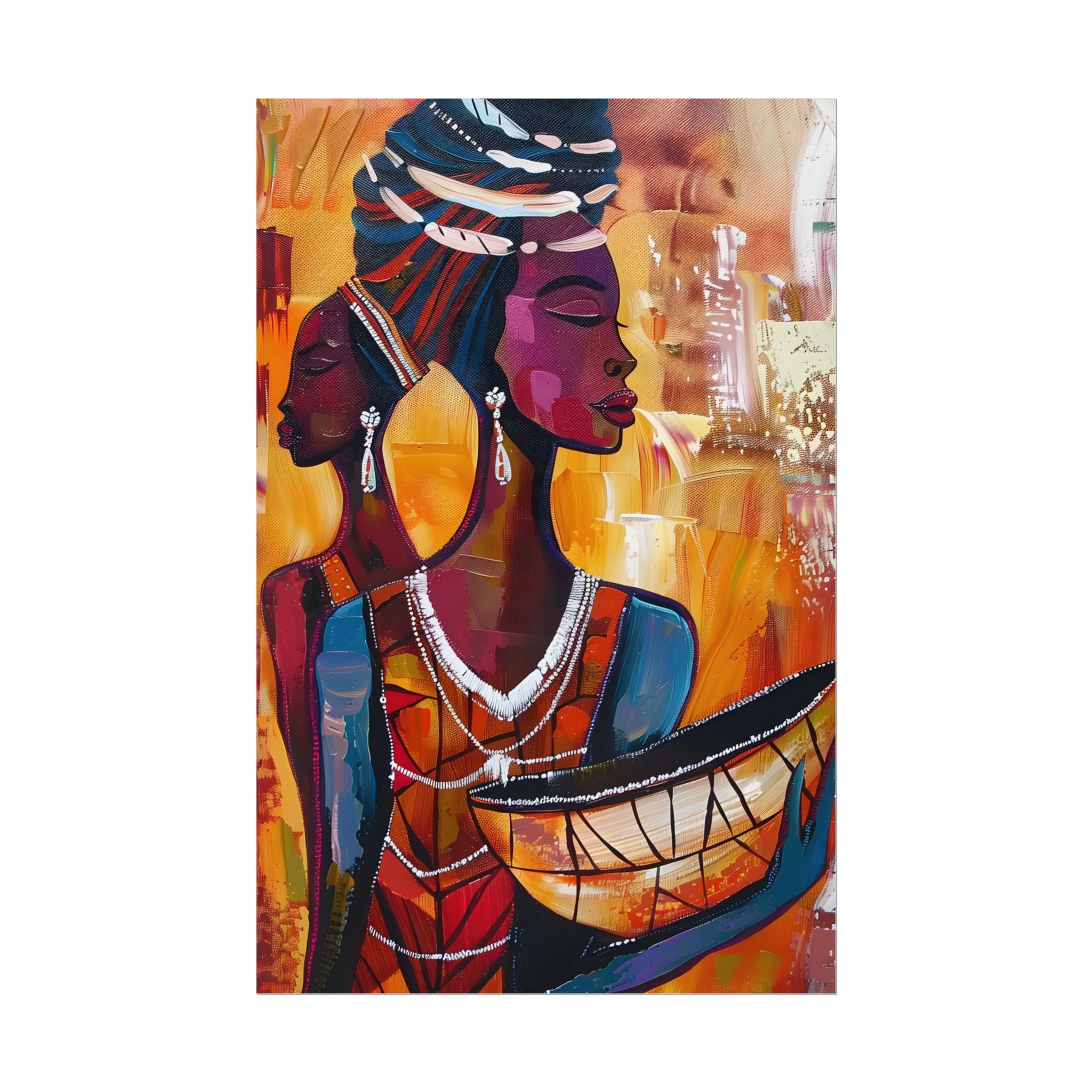 traditional-african-woman-poster-print-african-portrait-afrocentric-home-wall-decor-tribal-art-african-american-art-ethnic-wa
