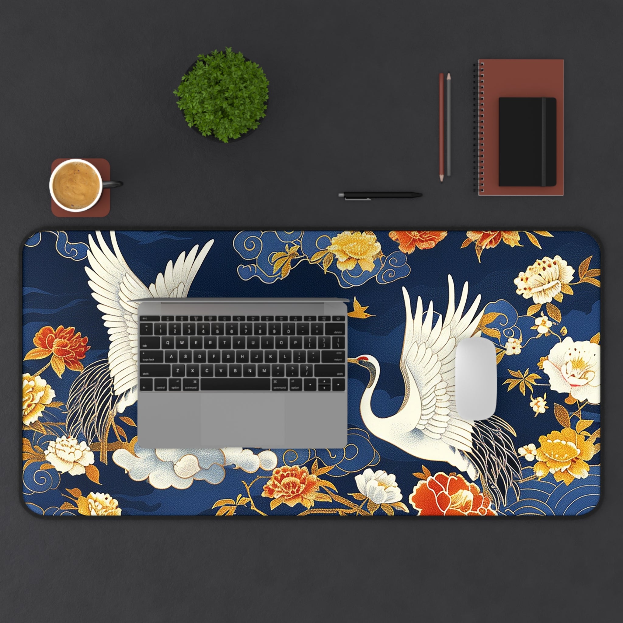 japanese-cranes-art-desk-mat-mousepad-desk-pad-for-home-office-white-asian-crane-design-gift-for-bird-lovers-office-decor-wor