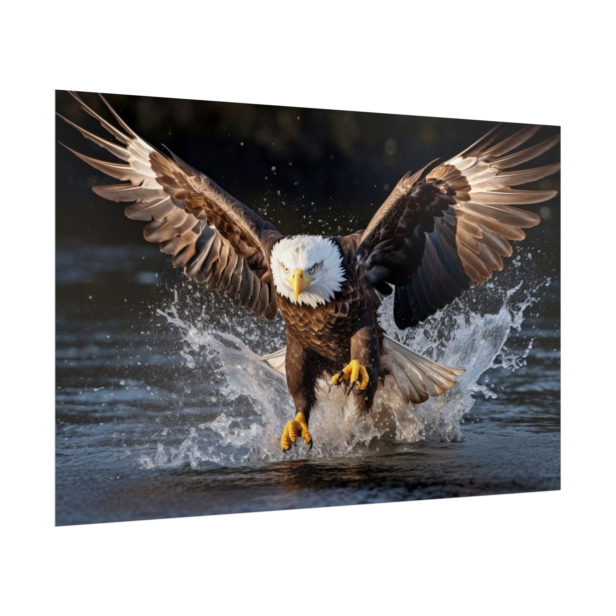 hunting-eagle-fine-art-poster-print-home-decor-wildlife-art-bird-lover-gift-living-room-decoration-eagle-decor