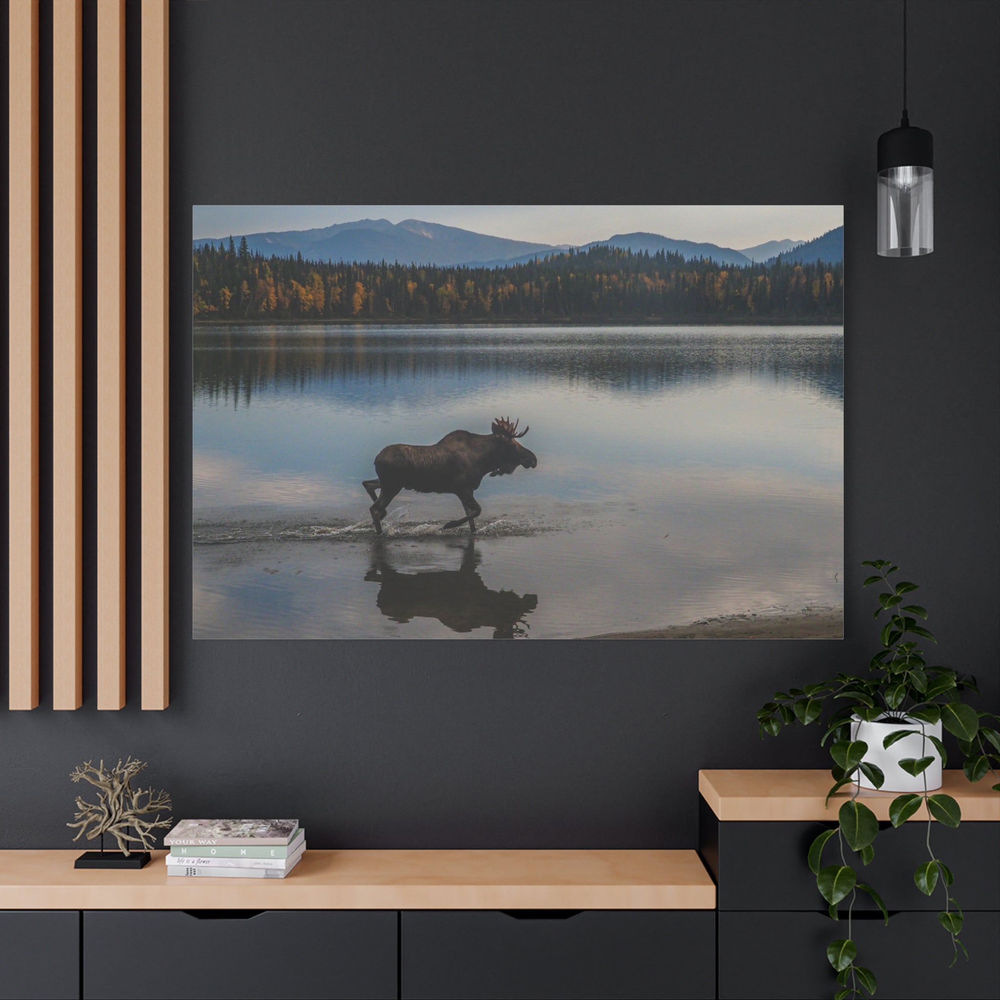 canvas-art-print-rustic-moose-wall-decor-cabin-lodge-wildlife-painting-nature-home-decor-wilderness-animal-poster-farmhouse-w