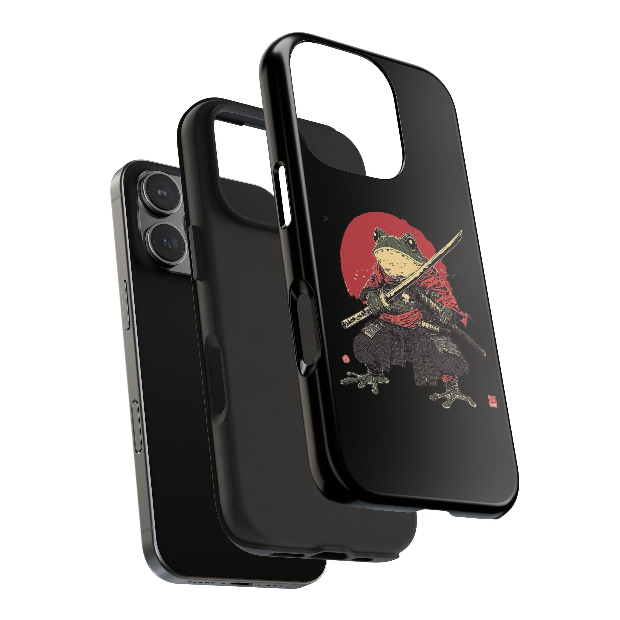 retro-vintage-ninja-frog-iphone-tough-case-red-sun-japanese-samurai-frog-design-ninja-warrior-black-iphone-hard-cover-1