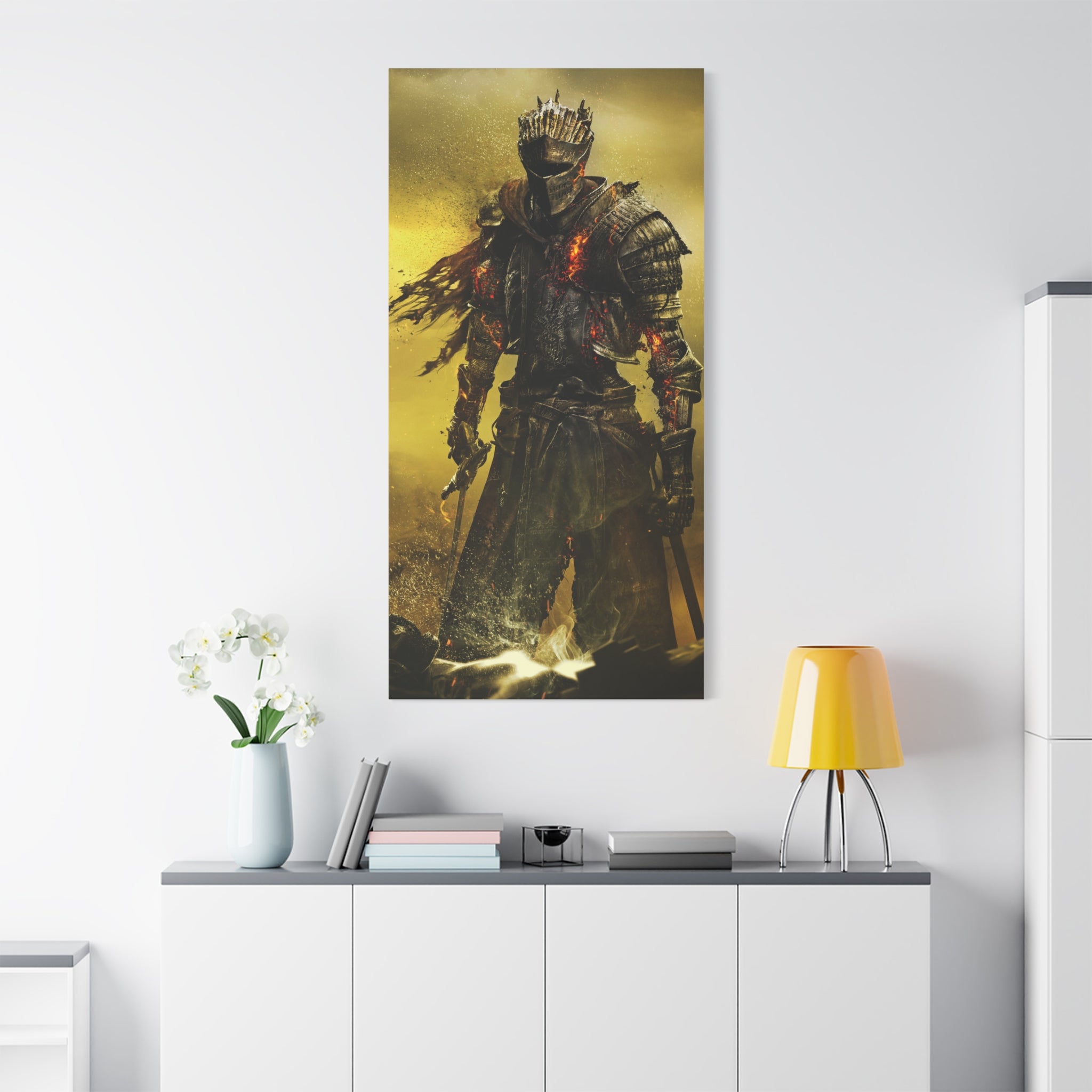 dark-souls-canvas-wall-art-cinder-matte-stretched-canvas-dark-souls-game-art-work-home-decor-canvas-wall-print