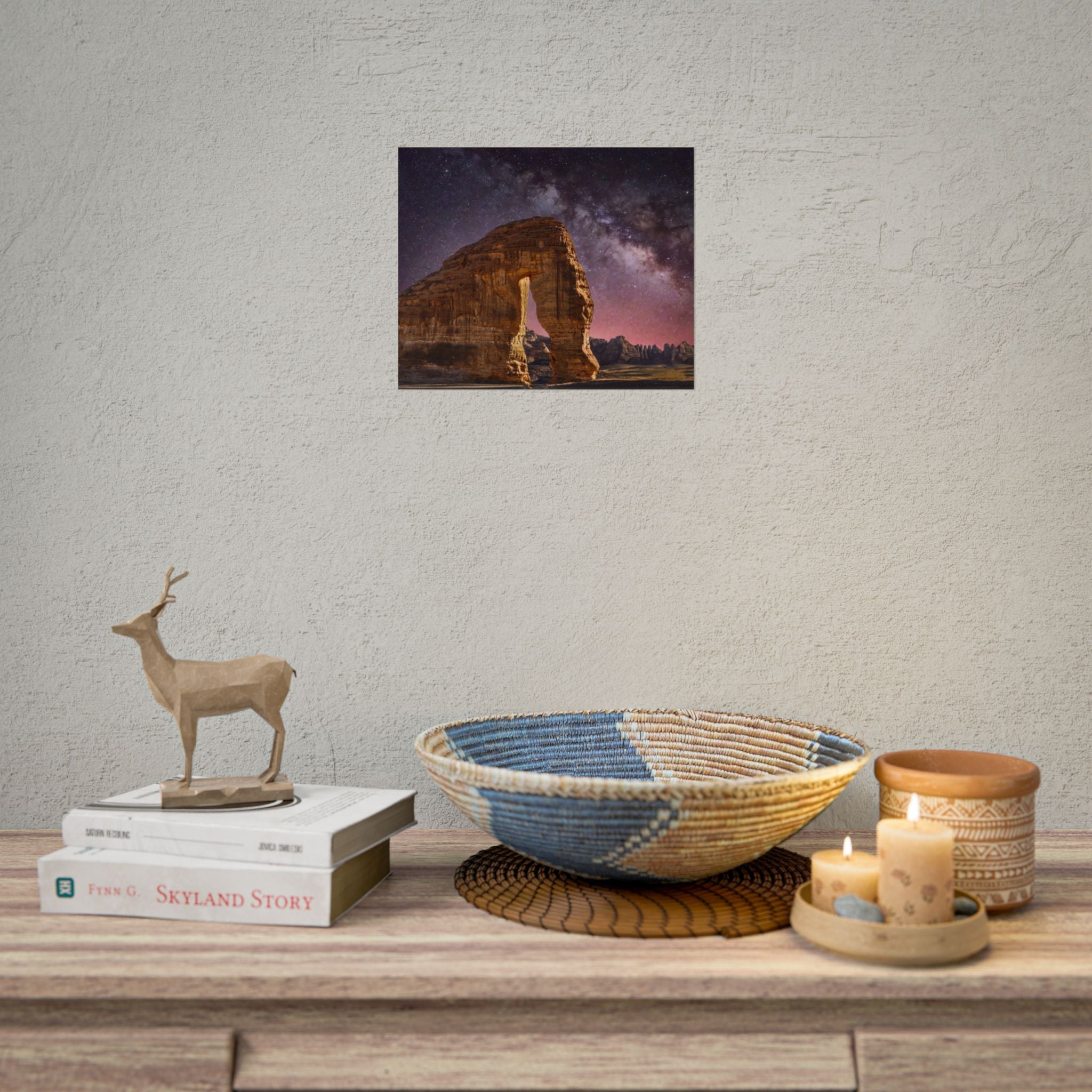 desert-landscape-poster-print-milky-way-poster-wall-art-milky-way-decor-artwork-unique-home-decor-starry-night-picture