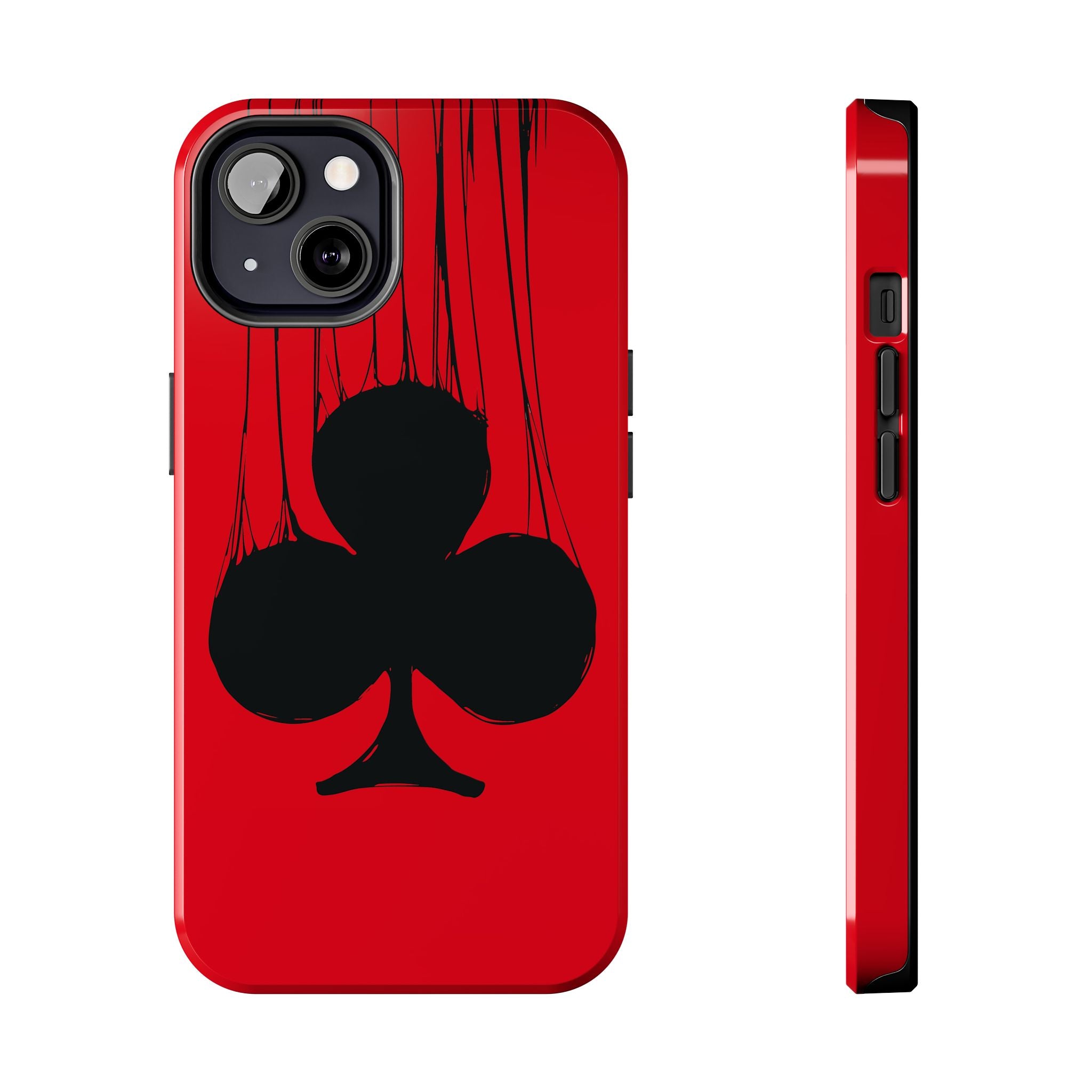 clubs-playing-cards-iphone-tough-case-protective-iphone-cover-card-game-lover-gift-gambling-theme-iphone-case-durable-card-su