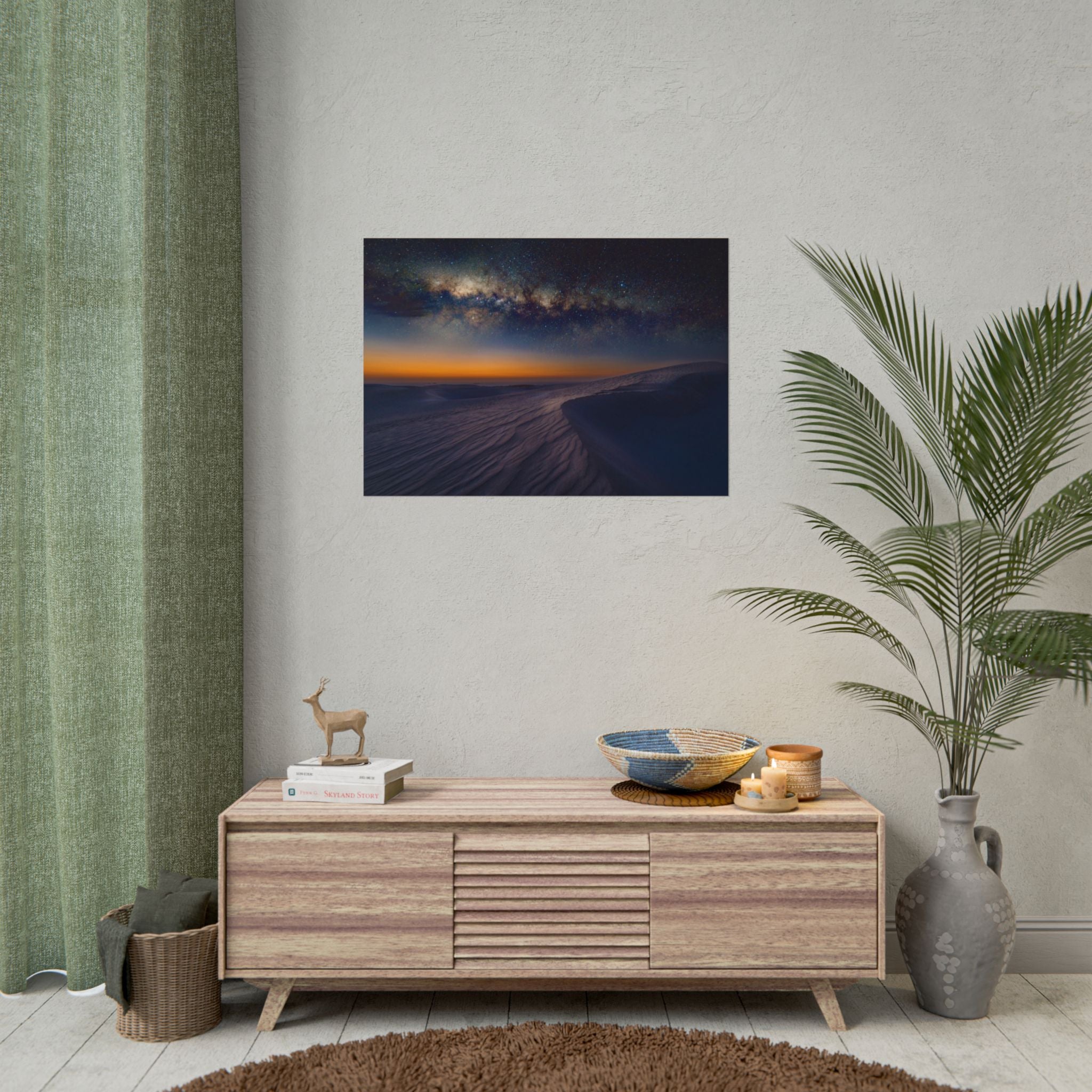 desert-landscape-poster-print-milky-way-wall-art-desert-wall-decor-unique-home-decor-starry-night-picture