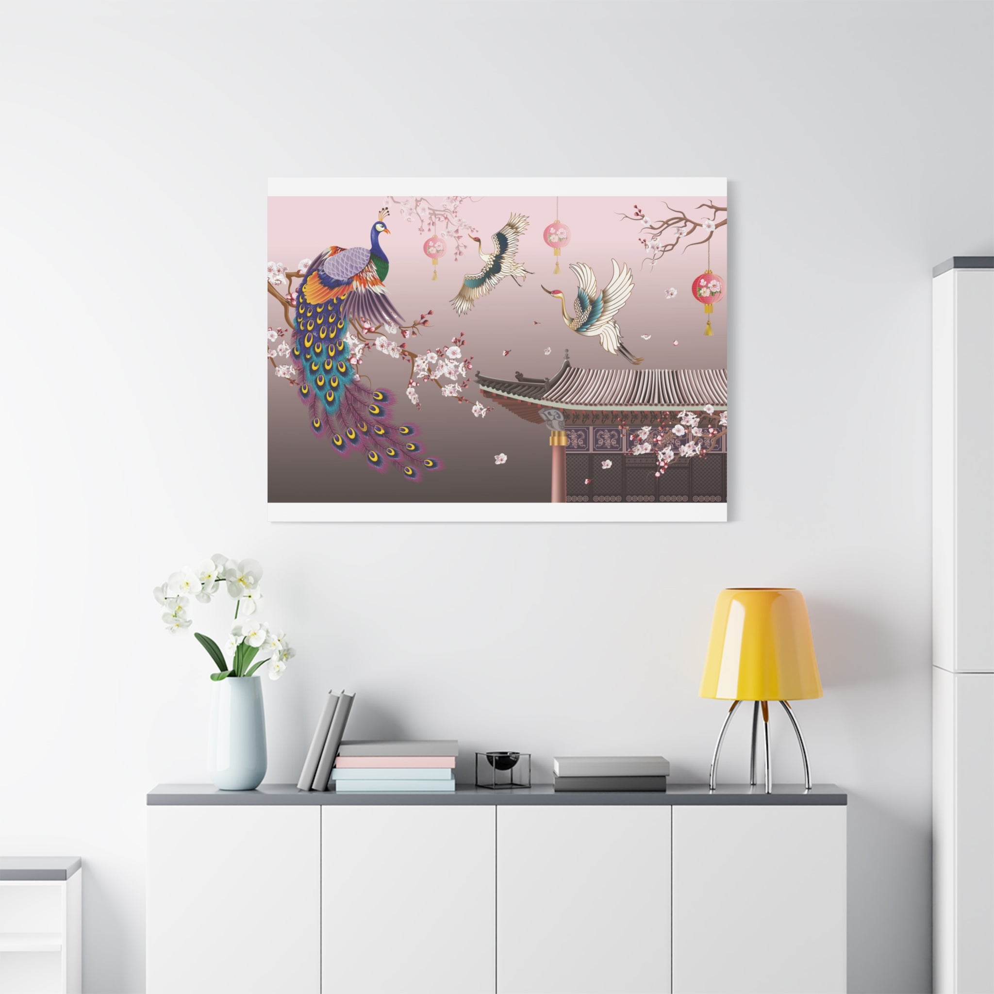 canvas-wall-art-chinese-lantern-dragon-decor-asian-home-decor-oriental-style-print-matte-canvas-stretched-artwork-chinese-new