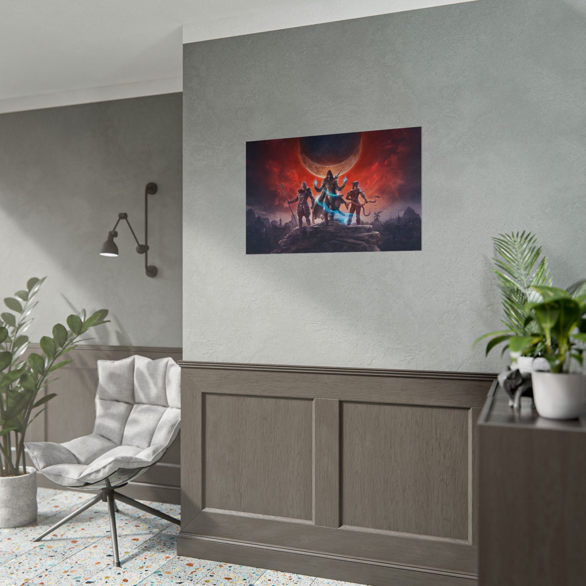 the-elder-scrolls-skyrim-elsweyr-poster-wall-art-dragon-game-poster-print-game-room-decor-warrior-gaming-wall-