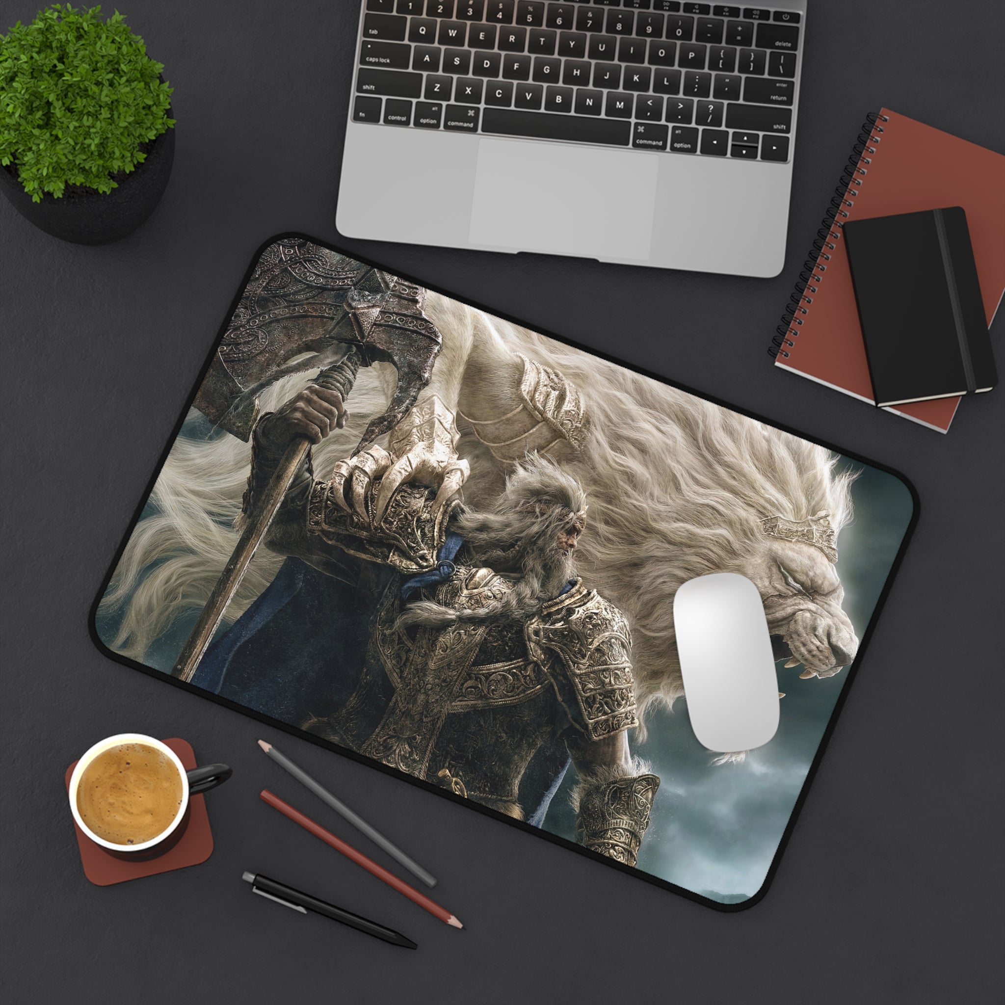 elden-ring-white-lion-mouse-pad-xl-gaming-desk-pad-shadow-of-the-erdtree-medival-armor-gamer-setup-d