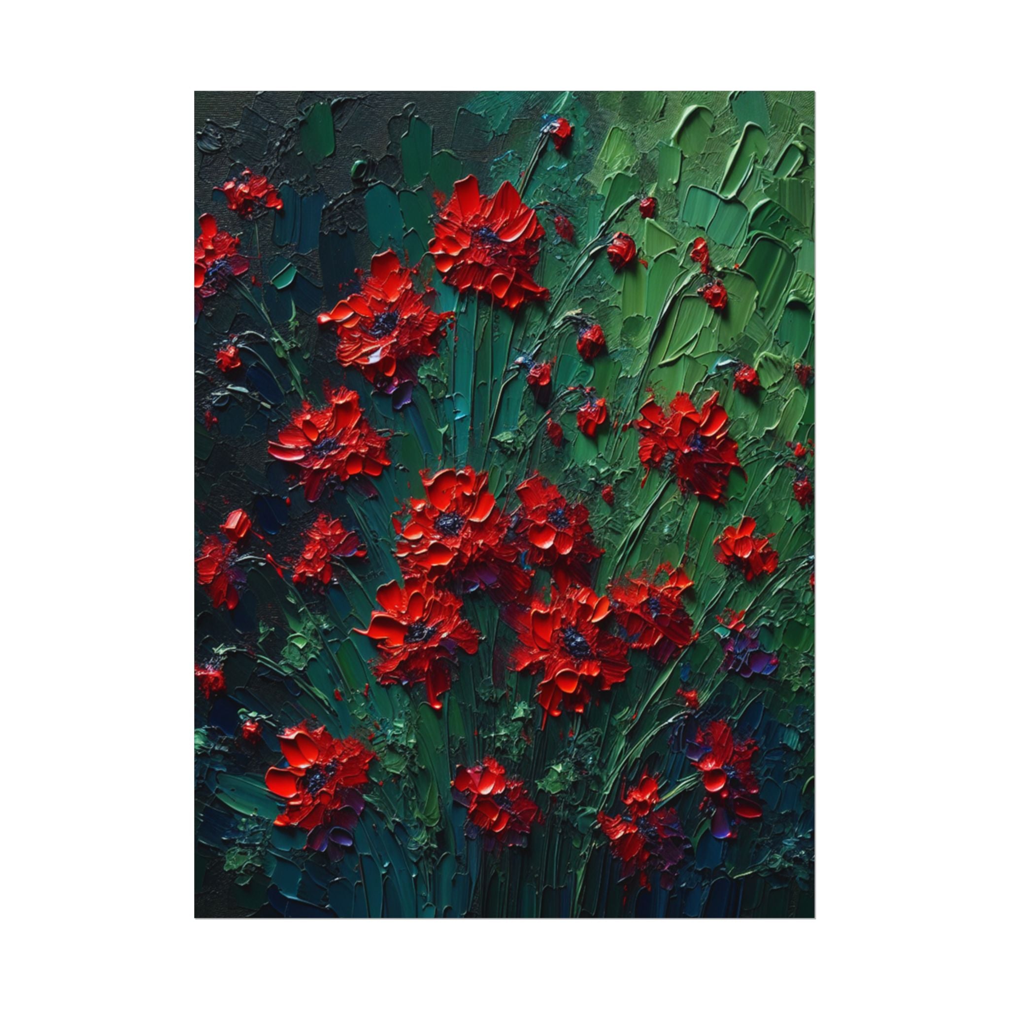 red-wildflowers-poster-print-impasto-oil-painting-look-stretched-wall-art-home-decor-floral-print-gift-for-nature-lover