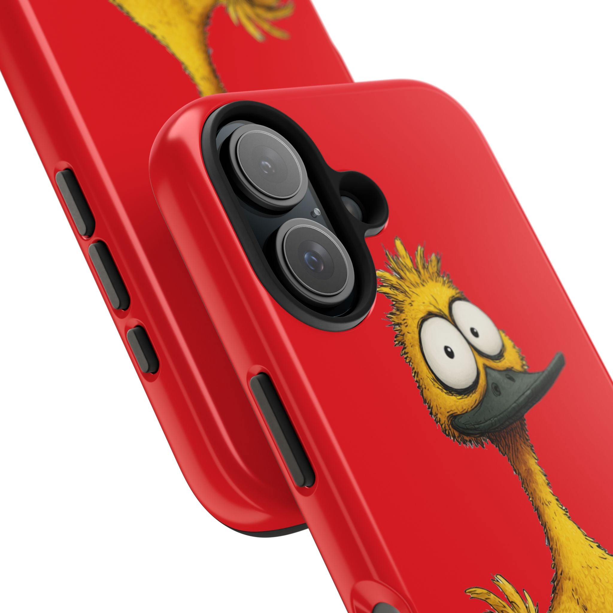 Quirky Funny Duck iPhone Tough Case - Kawaii Animal Phone Cover - Protective Phone Cover - Yellow iPhone Case