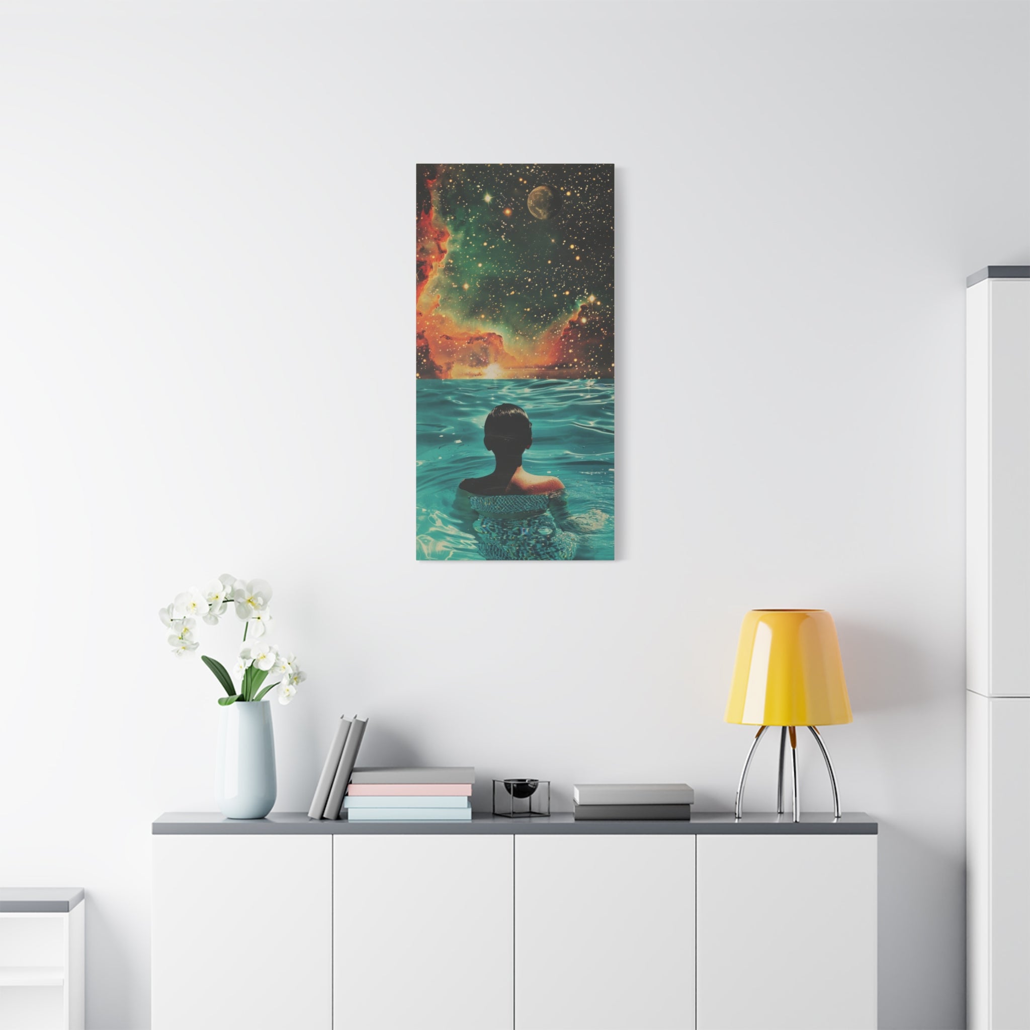 canvas-wall-art-galaxy-swimming-aesthetic-decor-stretched-matte-canvas-unique-home-decoration-space-themed-room-decor-cool-wa