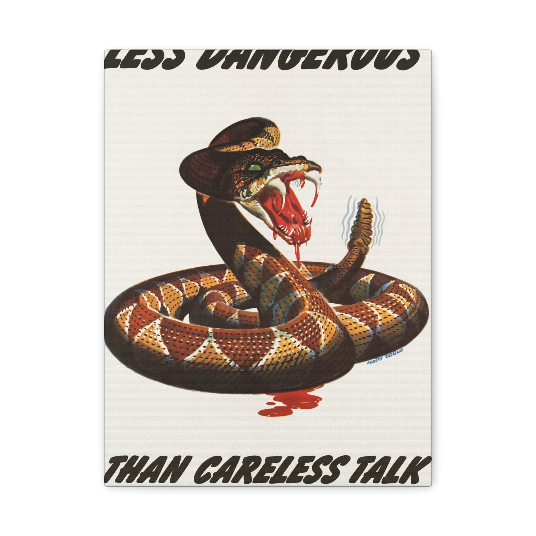 canvas-print-cobra-motivational-art-matte-finish-stretched-wall-art-less-dangerous-than-careless-talk-home-decor