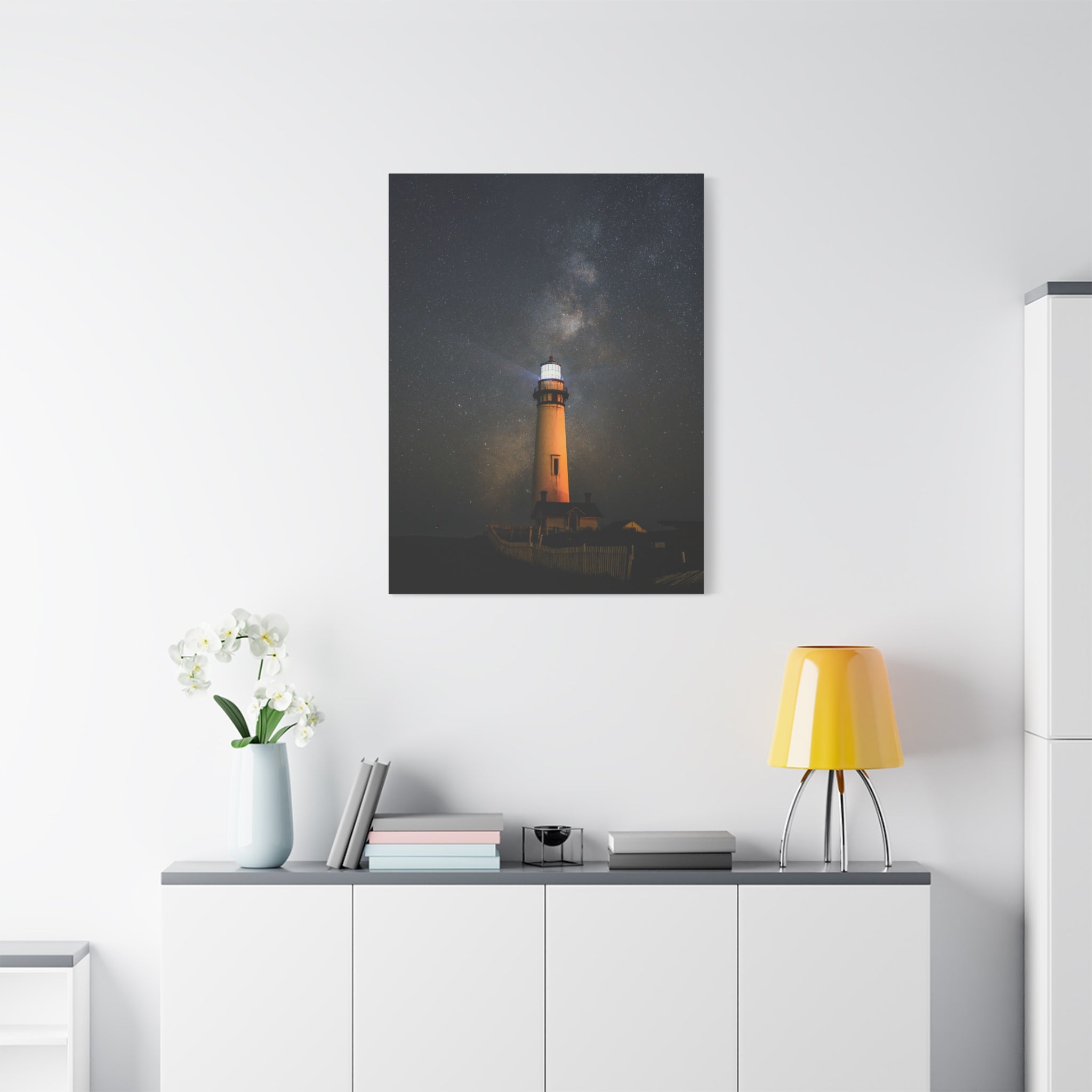 canvas-print-lighthouse-on-rock-matte-canvas-stretched-1-25-inch-coastal-wall-art-nautical-decor-beach-house-decoration-seasi