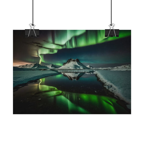 Aurora Borealis Poster Wall Art Print, Scenery Northern Lights,  Home Decor, Starry Night Photography, Housewarming Gifts