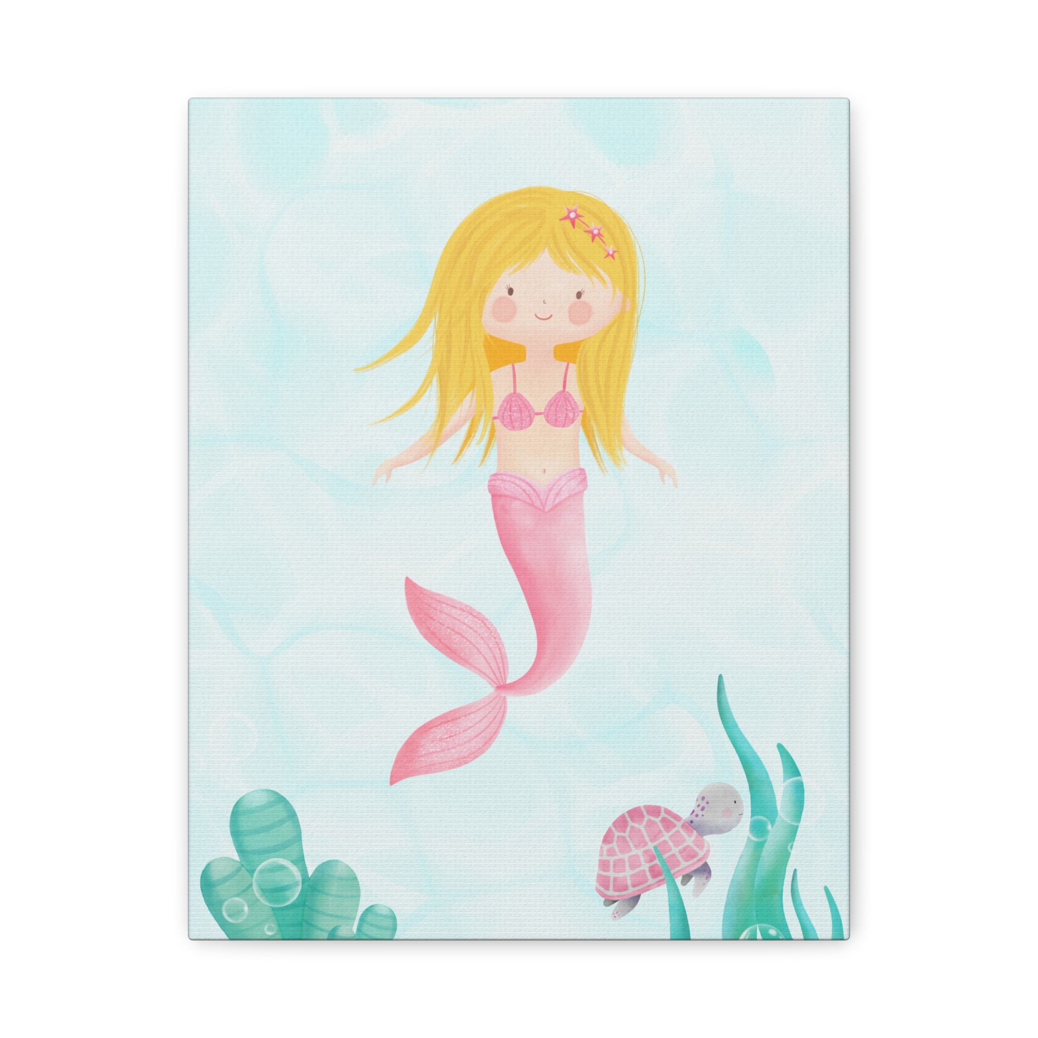 canvas-wall-art-cute-pink-mermaid-nursery-decor-pink-mermaid-print-nursery-art-cute-pink-mermaid-decoration-baby-nursery-merm