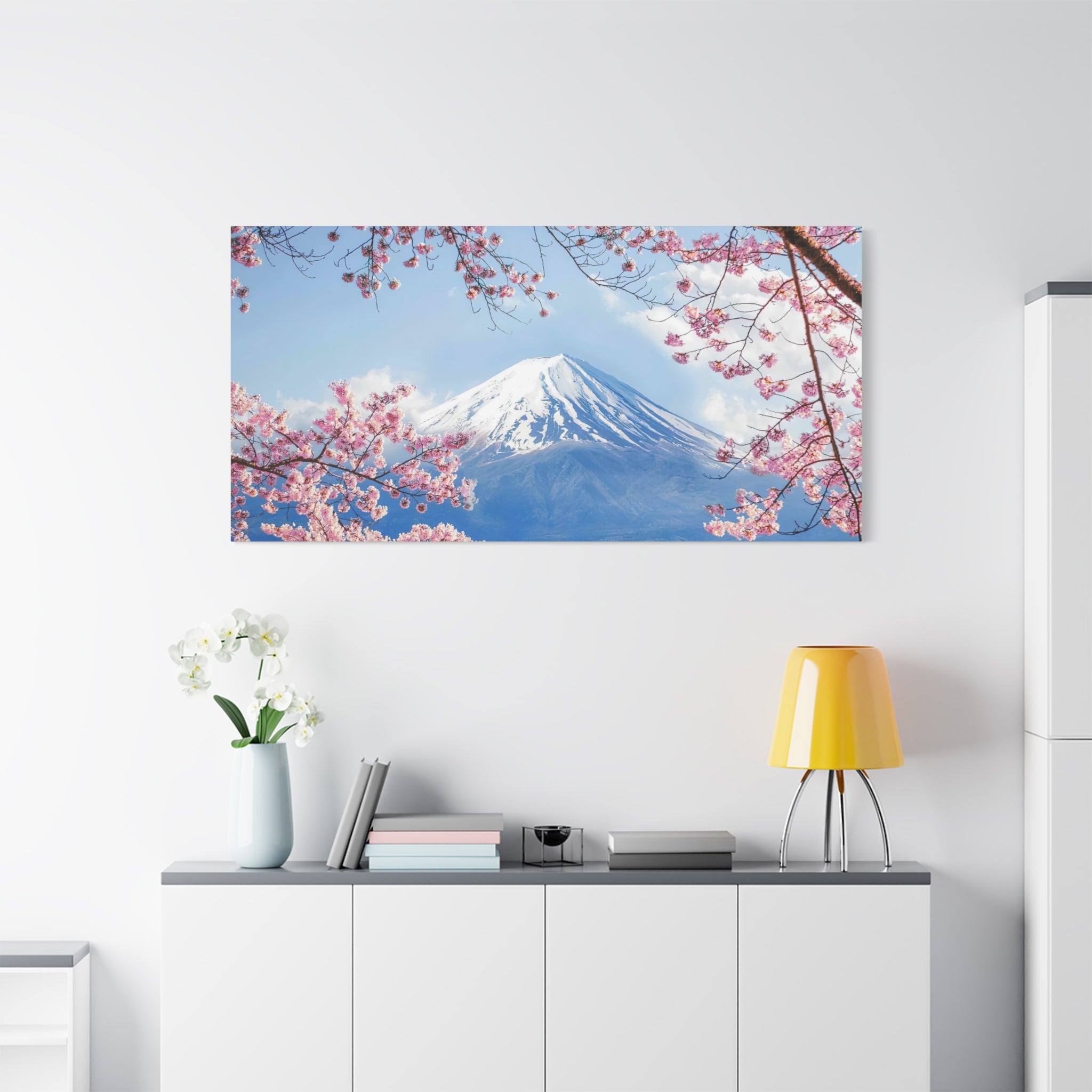 canvas-print-mount-fuji-cherry-blossom-wall-art-scenery-winter-sakura-flower-decor-stretched-matte-japanese-landscape-home-de