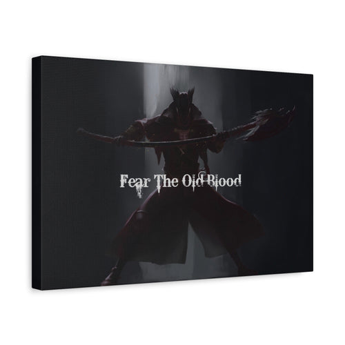 Bloodborne The Hunter Old Blood Matte Canvas Wall Art — Stretched Home Decor, Game Wall Print